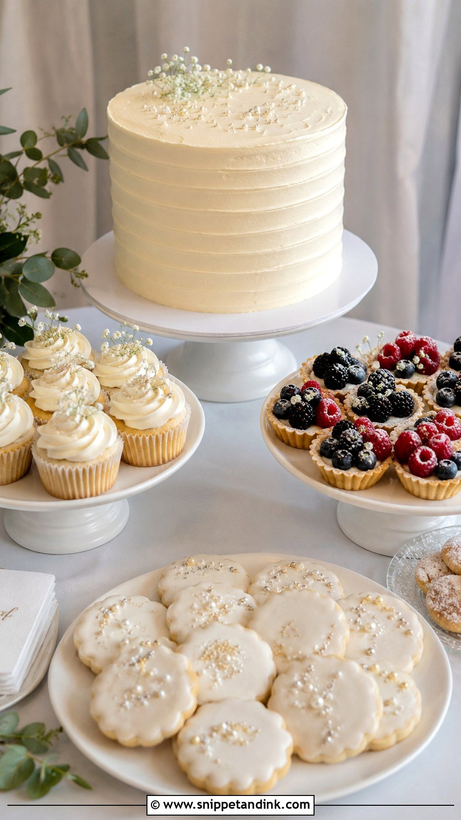 Simple Wedding Dessert Table - Snippet and Ink - 20 Assorted Wedding Dessert Table Ideas