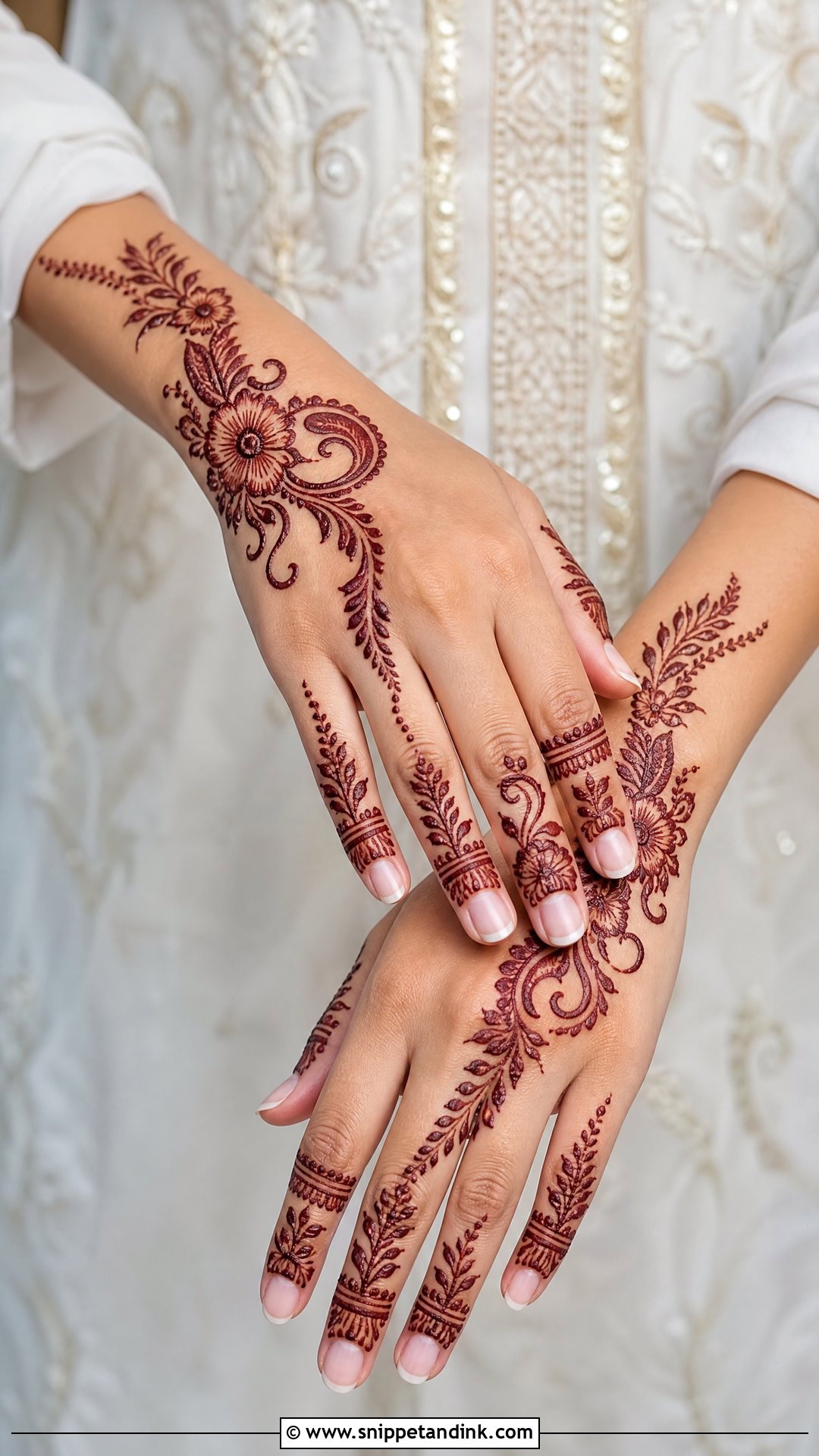 Simple Wedding Guest Mehndi Design - Snippet and Ink - 30 Simple and Stylish Mehndi Designs