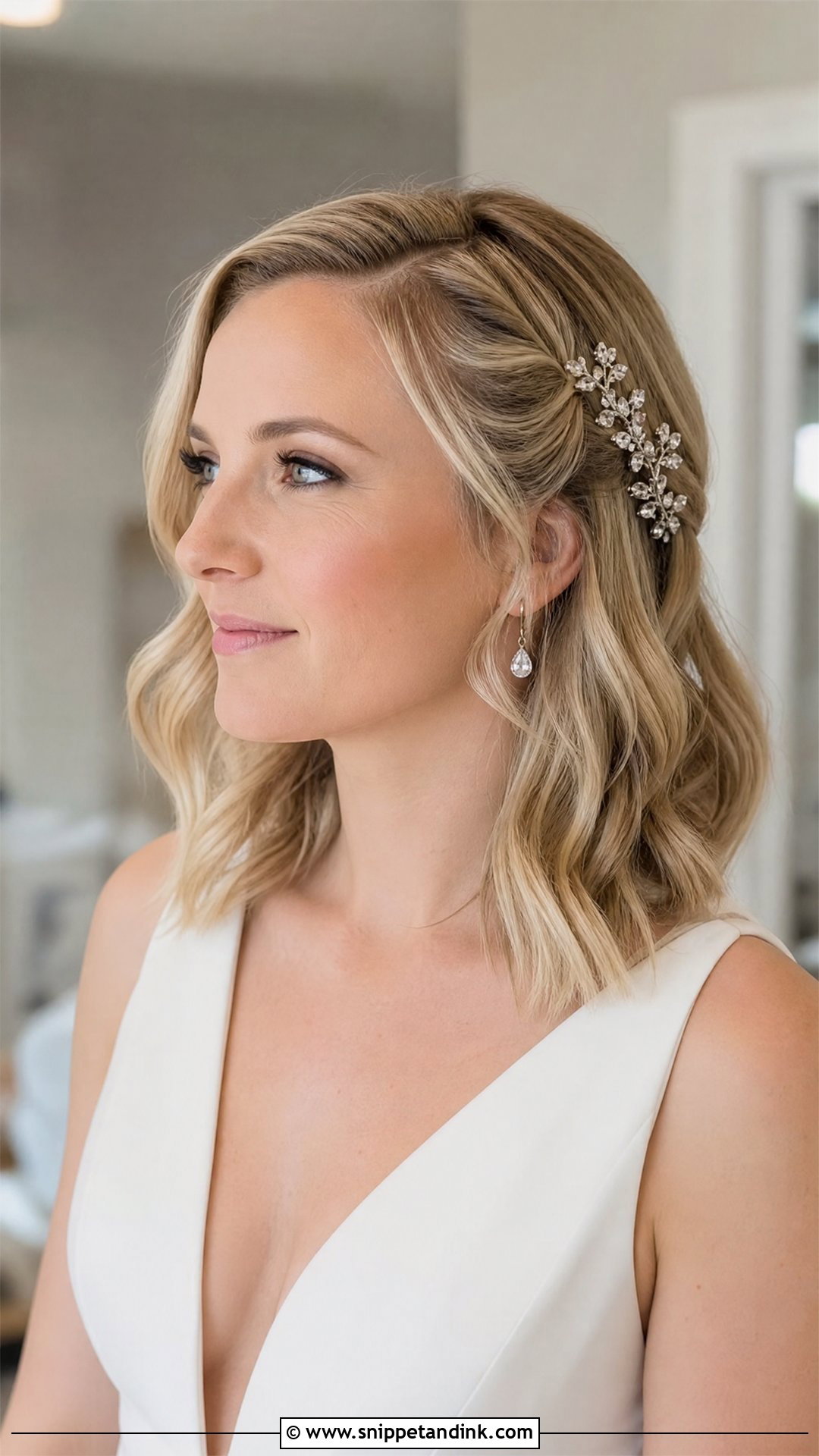 Simple Wedding Hairstyle For Medium Hair - Snippet and Ink - 20 Simple Wedding Hairstyle Ideas
