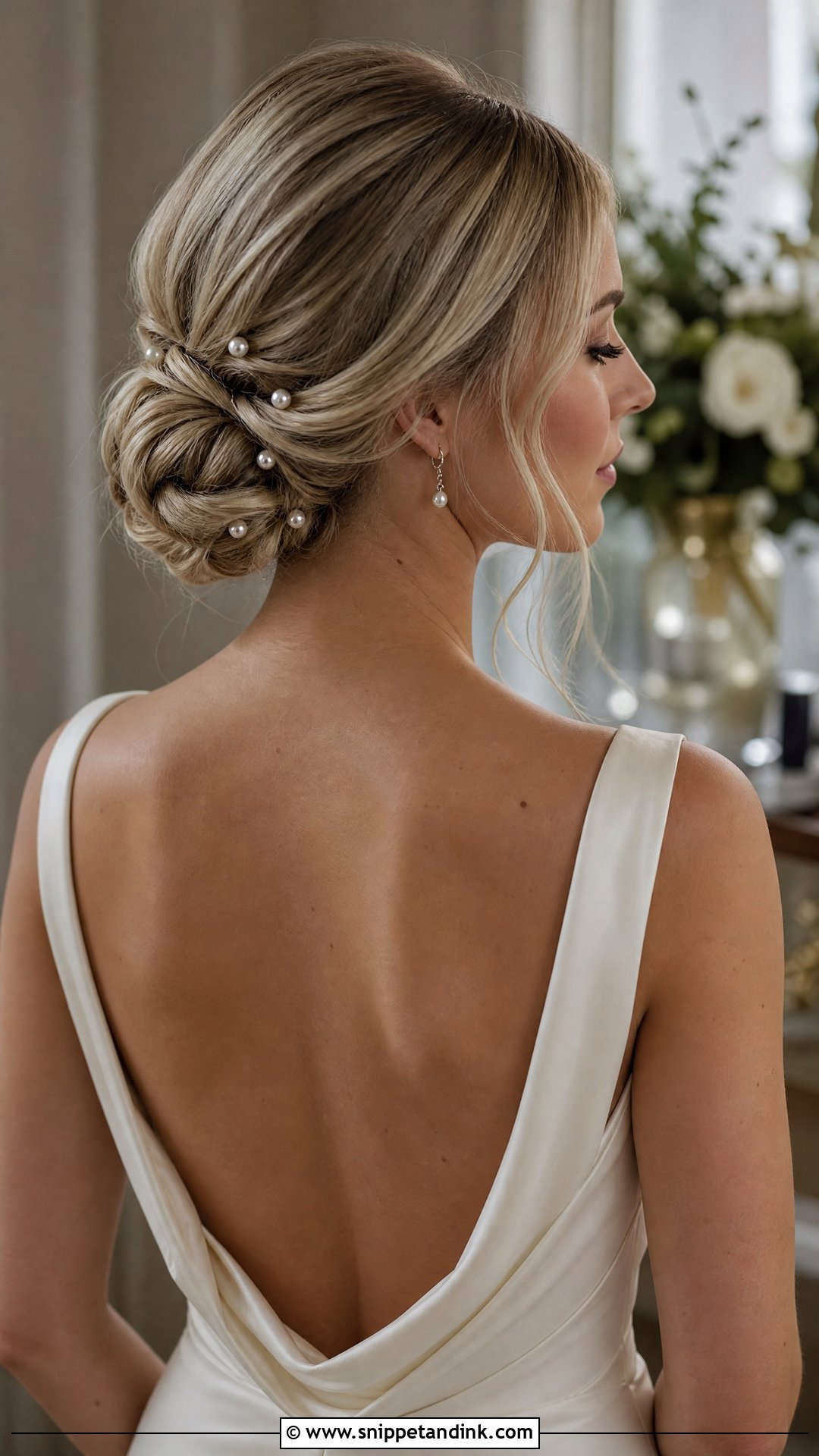 Simple Wedding Hairstyle With Pearls - Snippet and Ink - 20 Simple Wedding Hairstyle Ideas