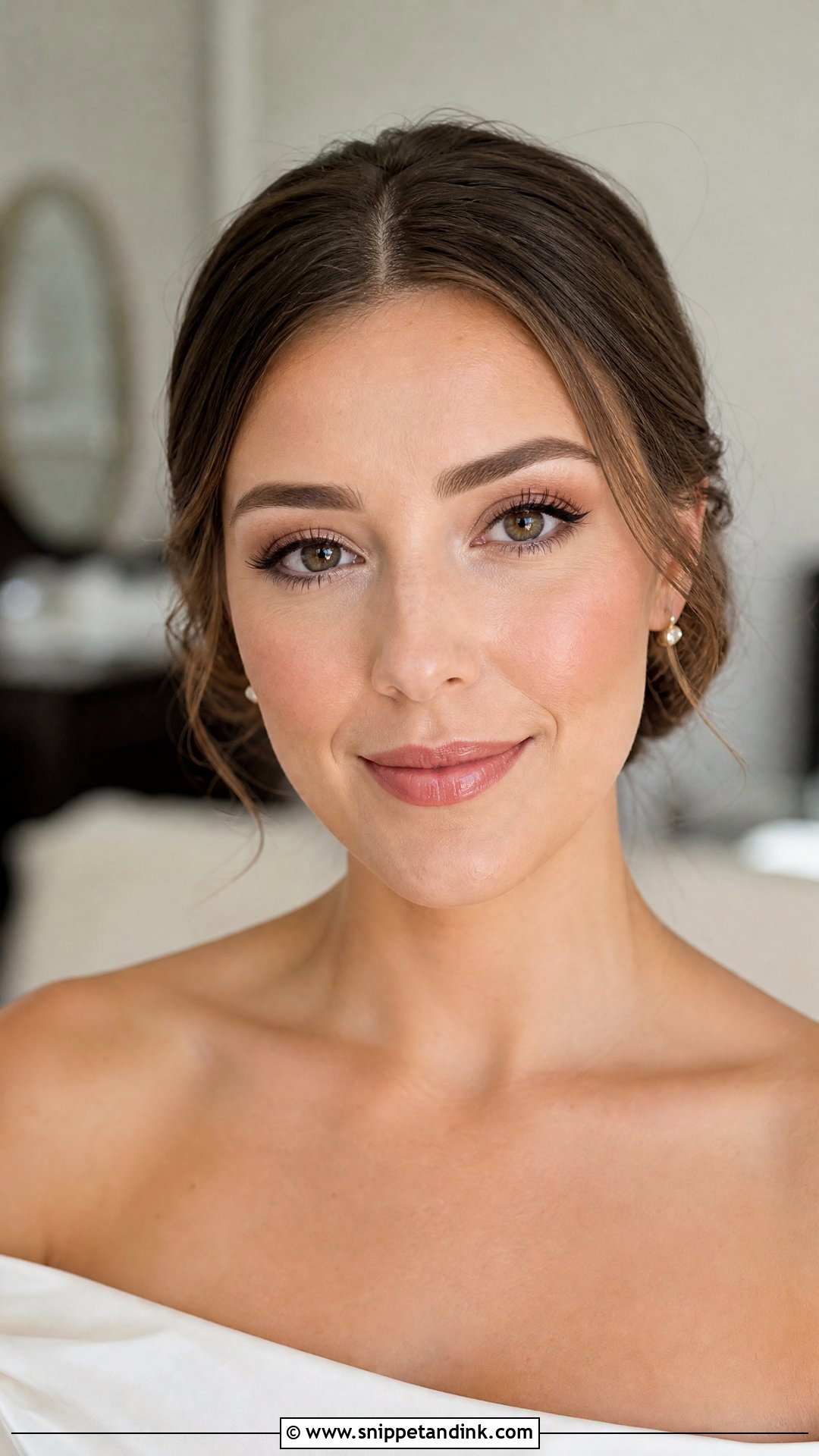 Simple Wedding Makeup With Soft Brown Eyes - Snippet and Ink - 25 Simple Natural Wedding Makeup Looks