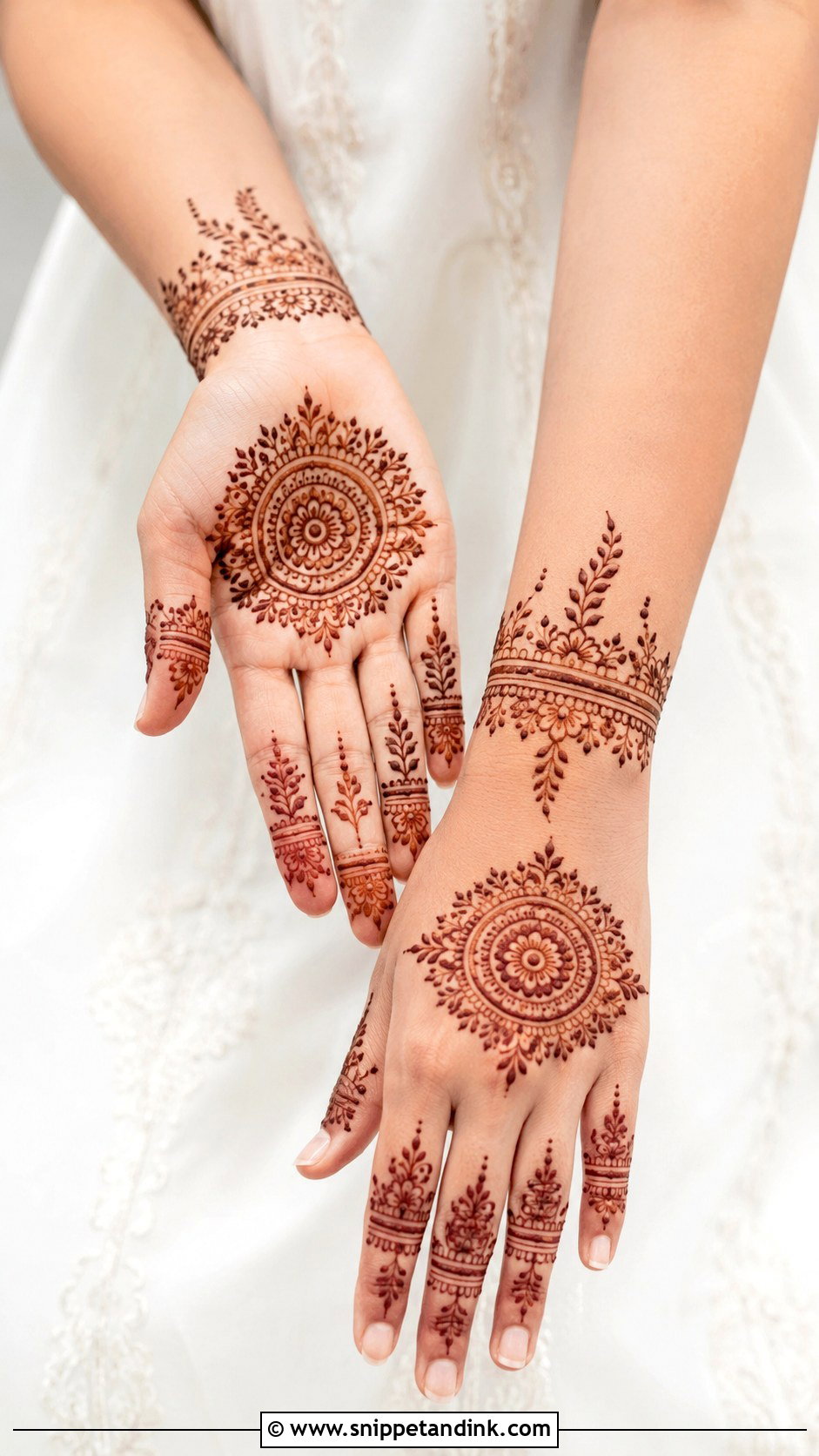 Simple Wedding Mehndi Design - Snippet and Ink - 35 Latest Wedding Mehndi Designs
