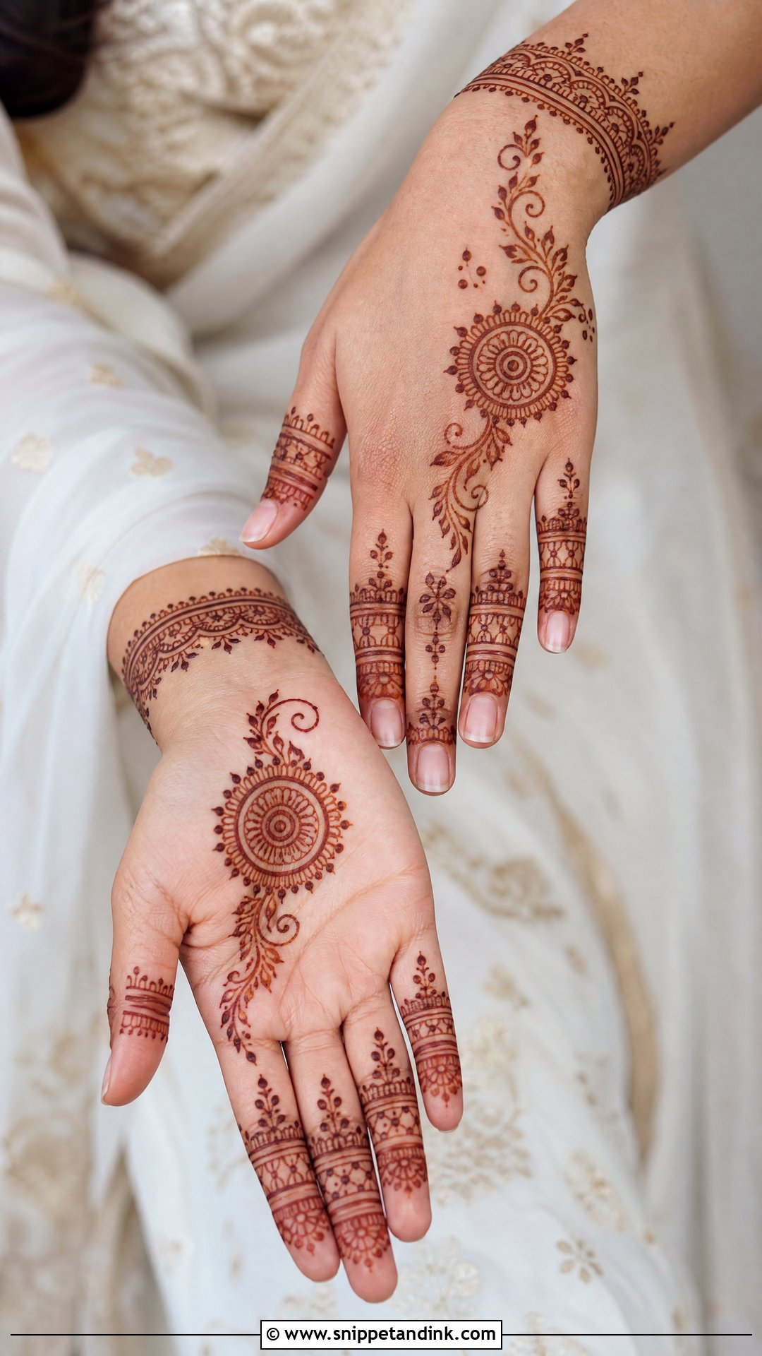Simple Wedding Mehndi Design - Snippet and Ink - 20 Indian Wedding Mehndi Designs