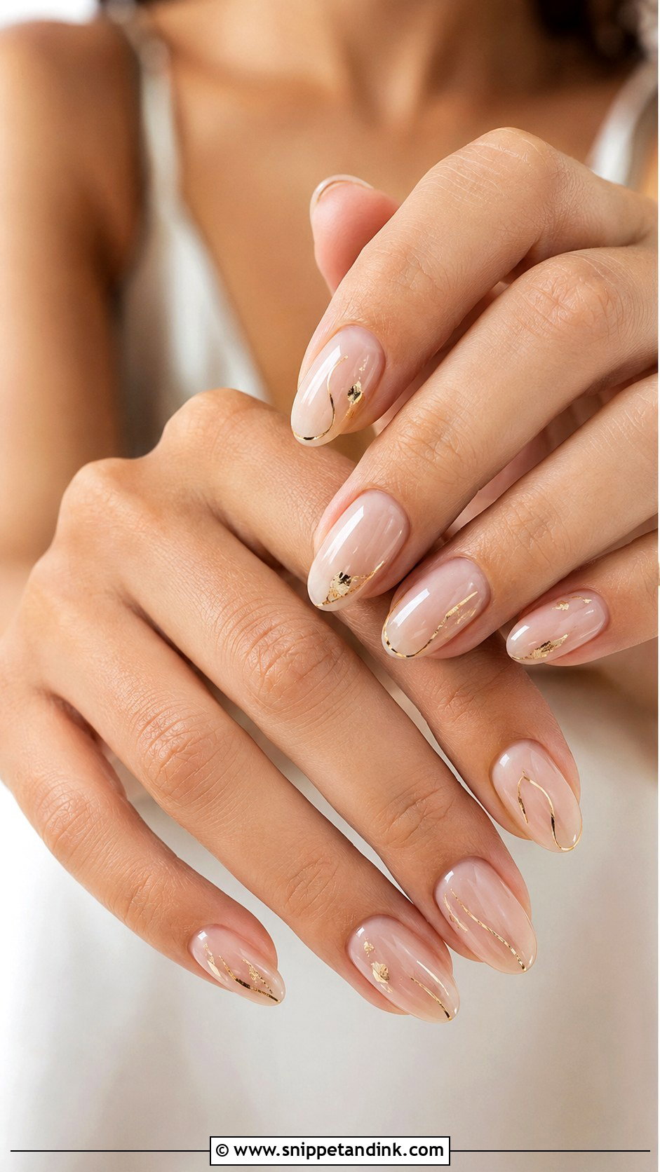Simple Wedding Nails With Initials - Snippet and Ink - 20 Simple Wedding Nails Design