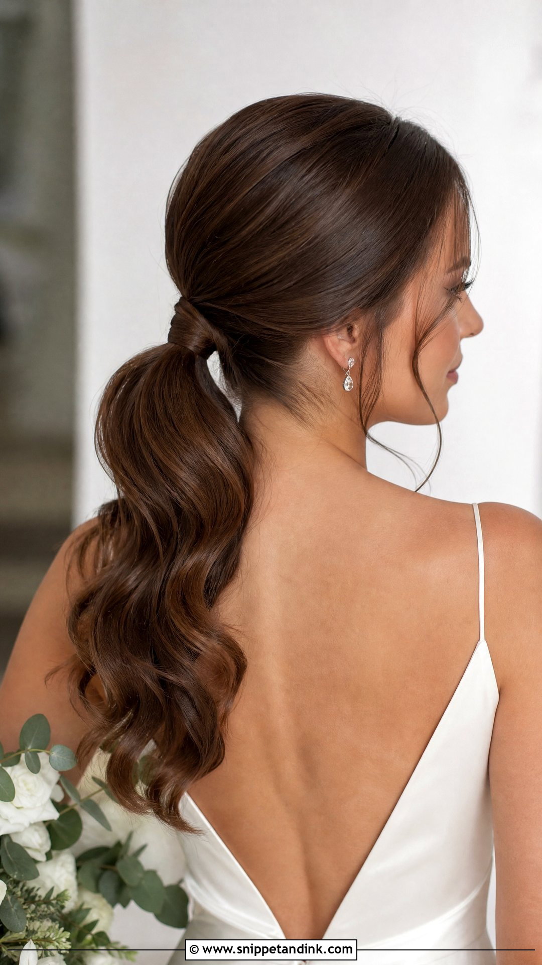 Simple Wedding Ponytail - Snippet and Ink - 20 Simple Wedding Hairstyle Ideas