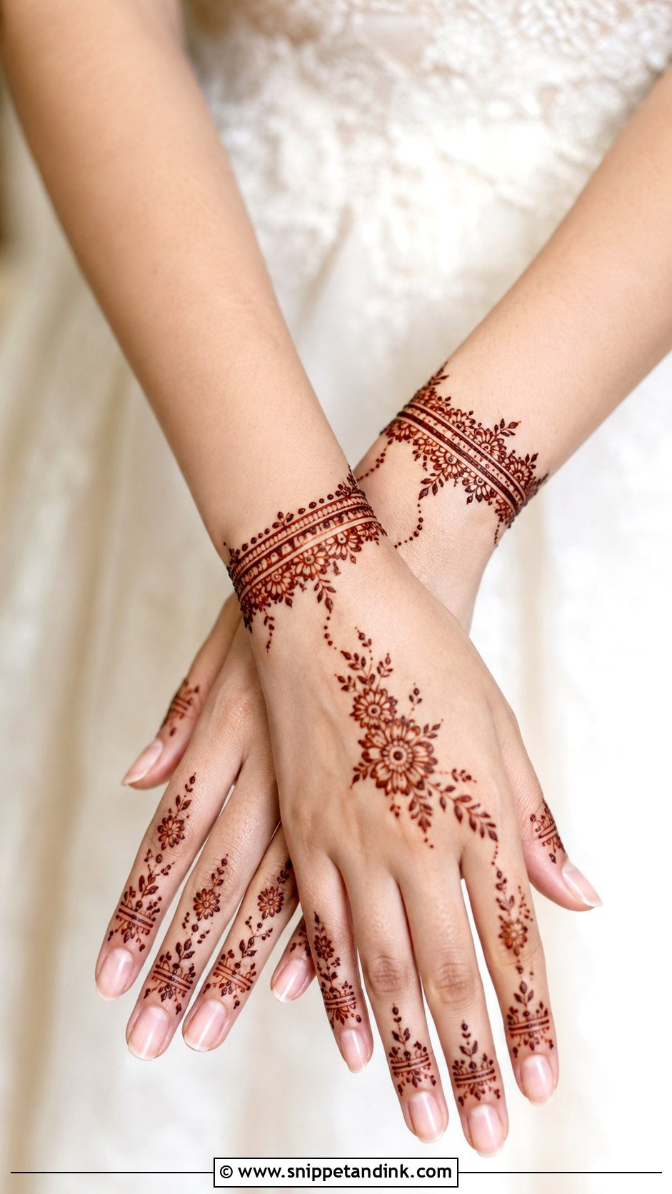 Simple Wrist Mehndi Design - Snippet and Ink - 35 Simple Mehndi Designs