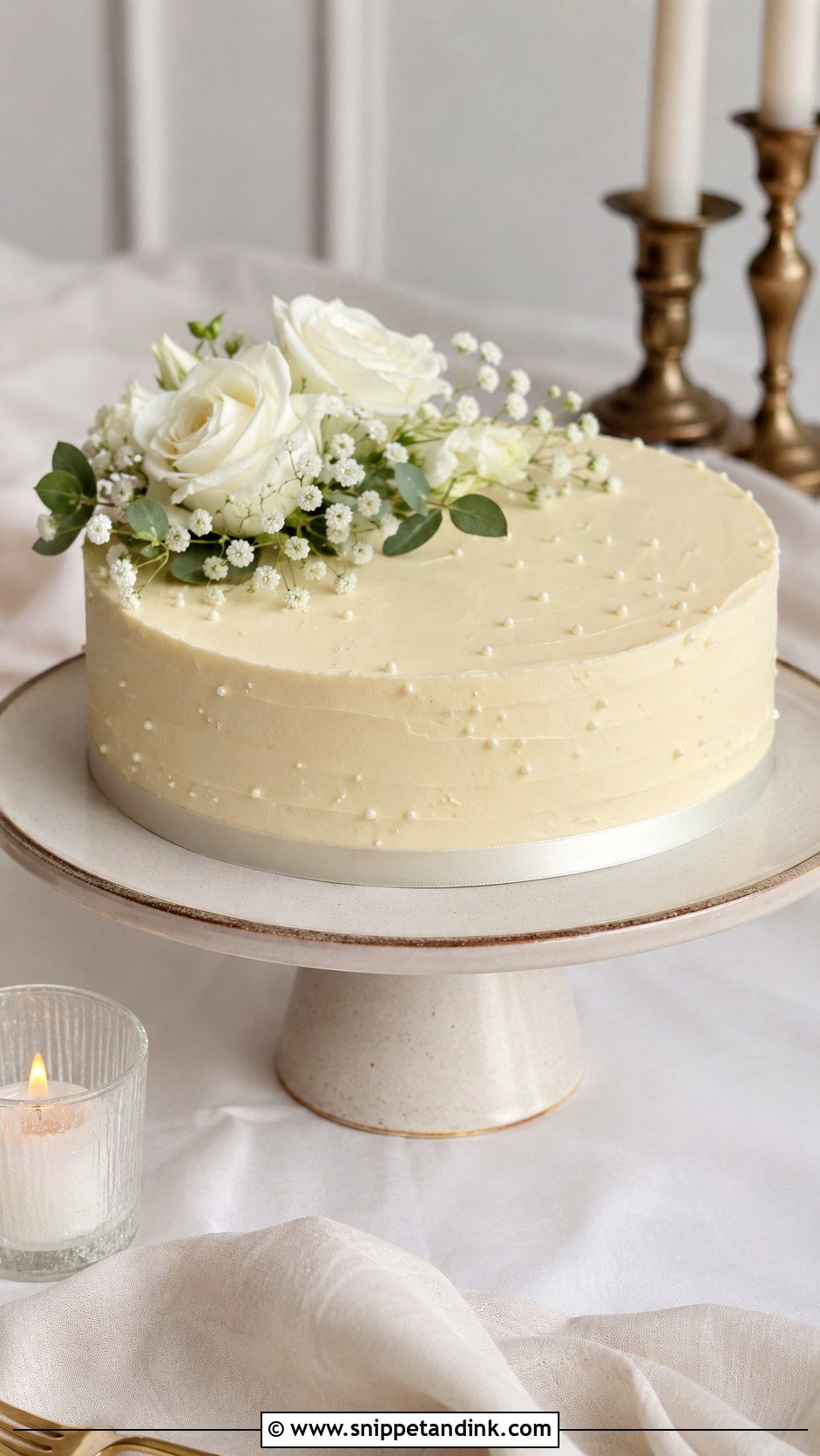 Single Tier Wedding Cake - Snippet and Ink - 20 Popular Cake Designs for Wedding