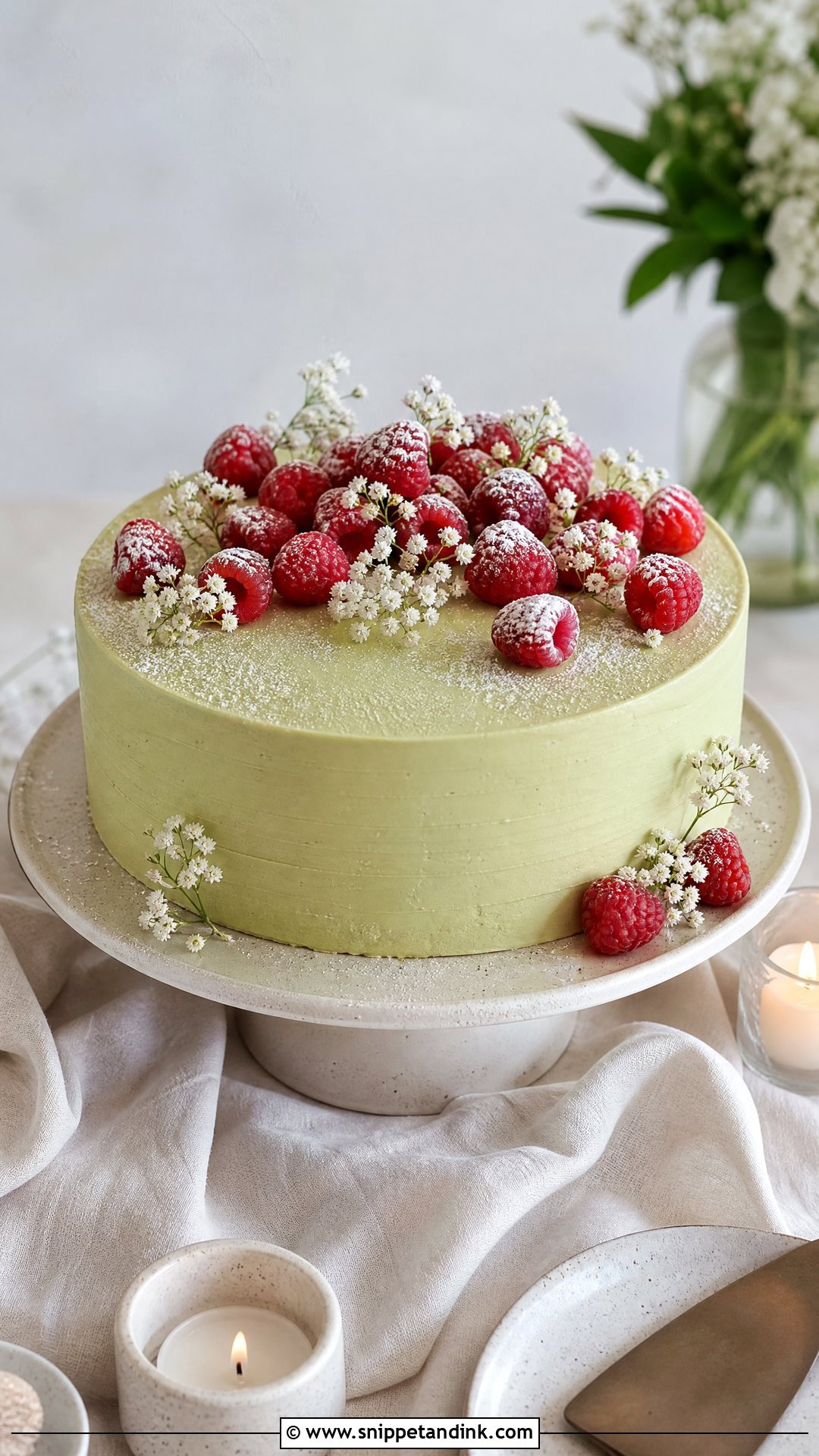 Single Tier Wedding Cake - Snippet and Ink - 30 Pretty Cake Ideas for Wedding
