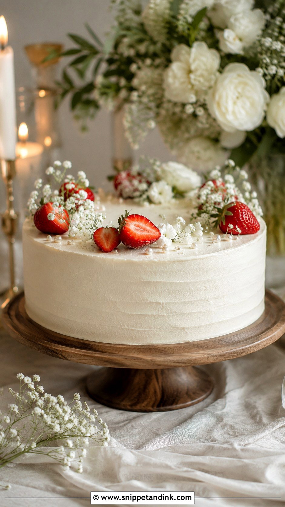 Single Tier Wedding Cake Photo - Snippet and Ink - 20 Wedding Cake Couple Photos