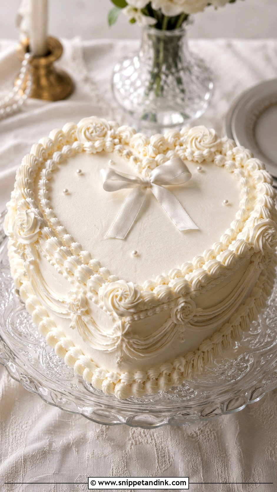 Single Tier Wedding Cake With Vintage Piping - Snippet and Ink - 20 Single Cake Designs for Wedding