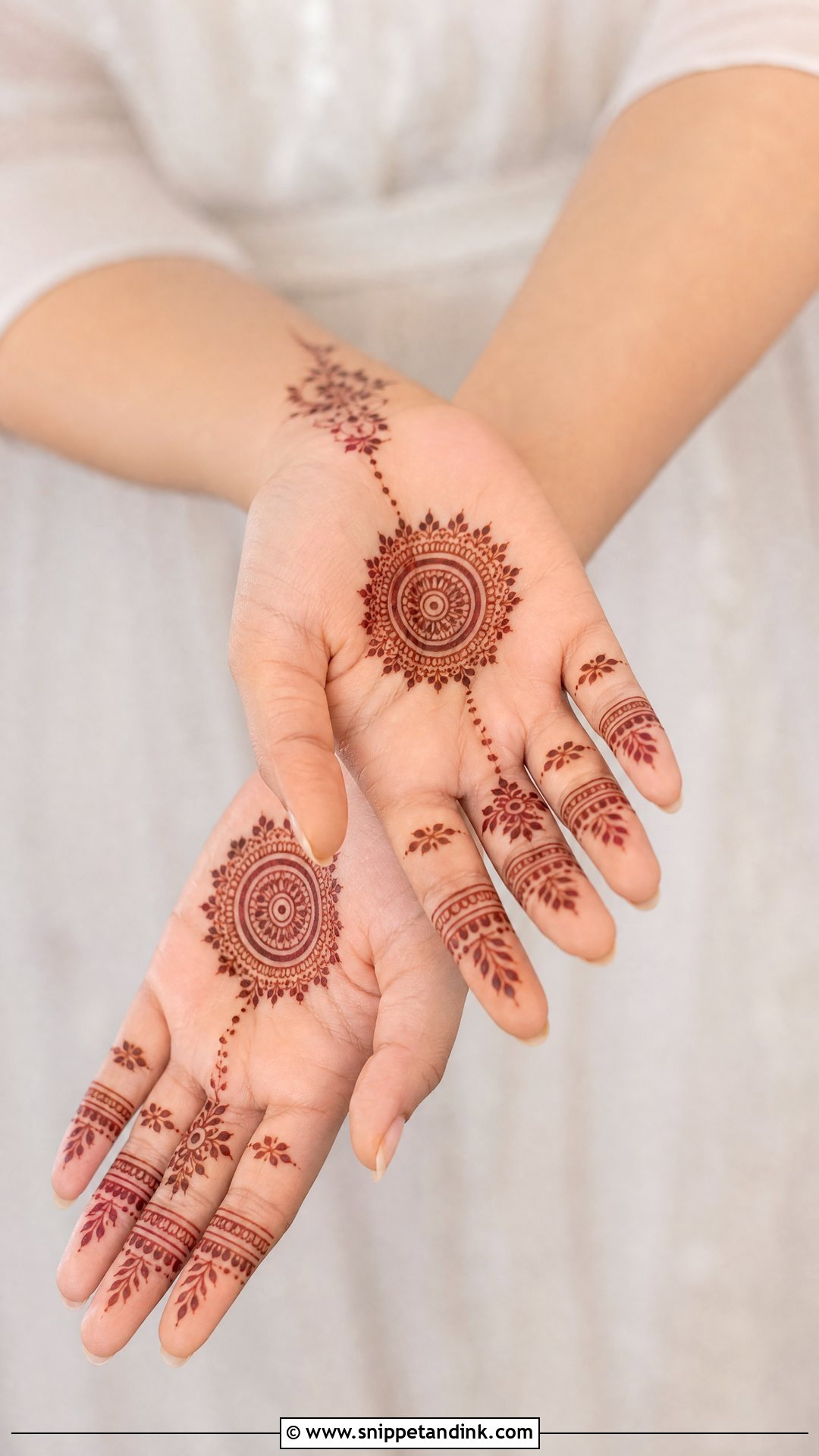 Sister Marriage Minimal Mehndi - Snippet and Ink - 20 Sister Marriage Mehndi Design Ideas