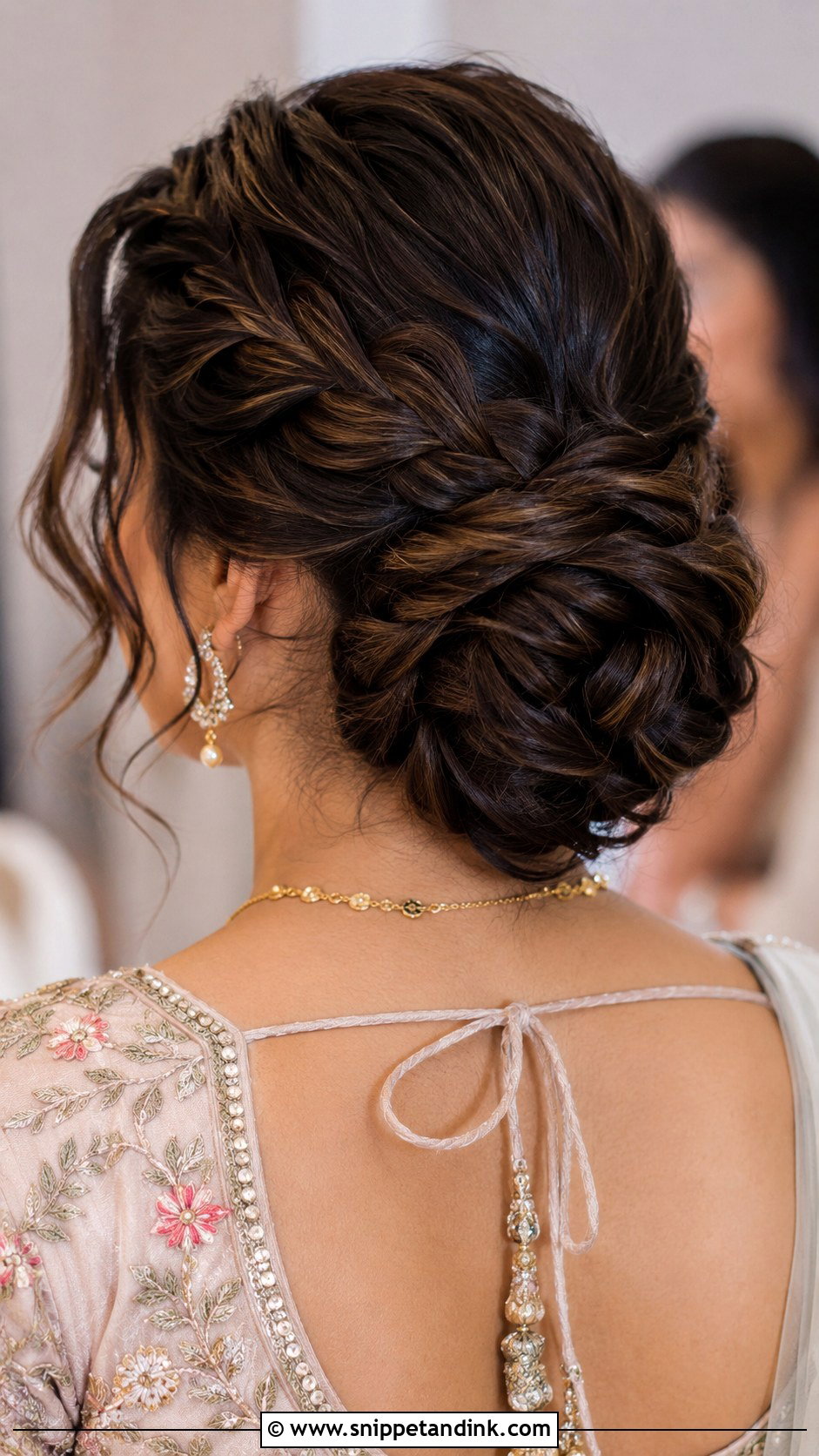 Sister Wedding Braided Bun - Snippet and Ink - 20 Hairstyle for Siders Wedding Ideas