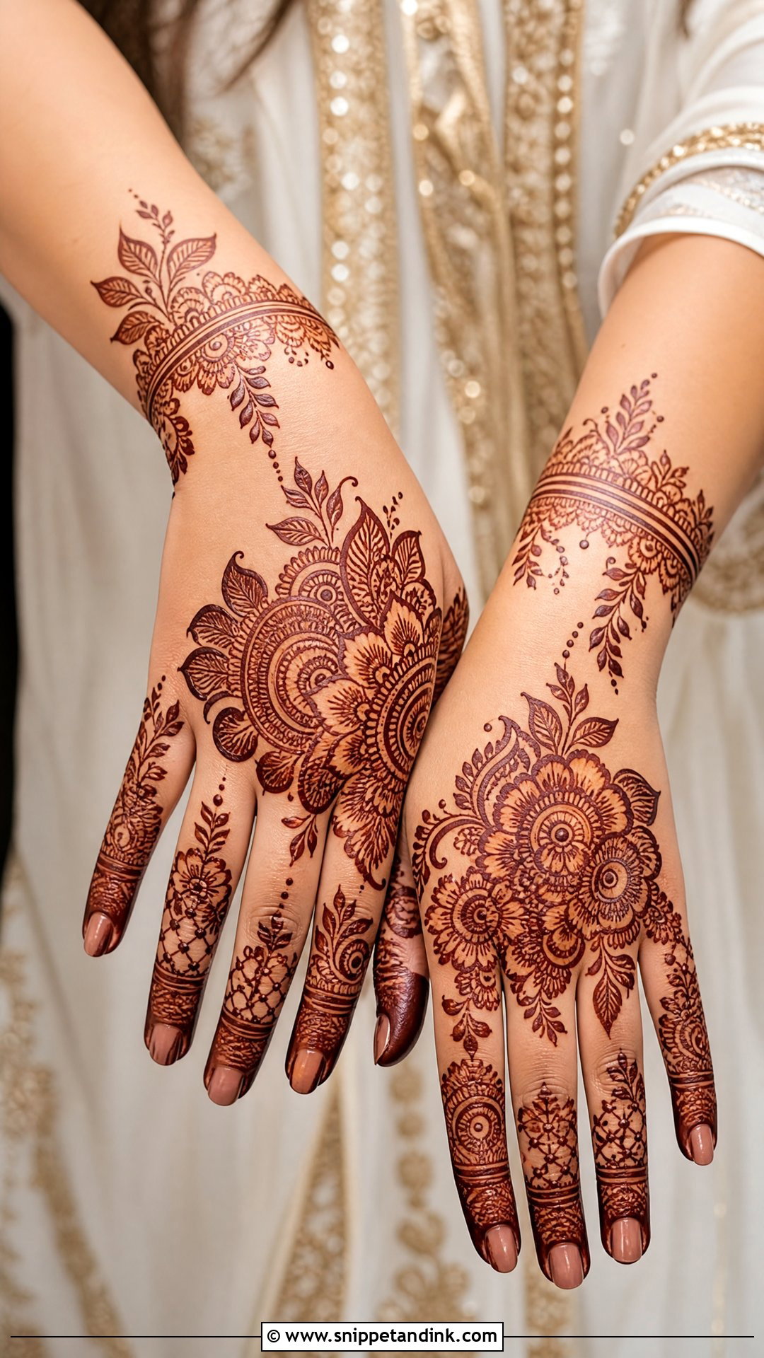 Sister Wedding Indo Arabic Mehndi - Snippet and Ink - 20 Sister Marriage Mehndi Design Ideas