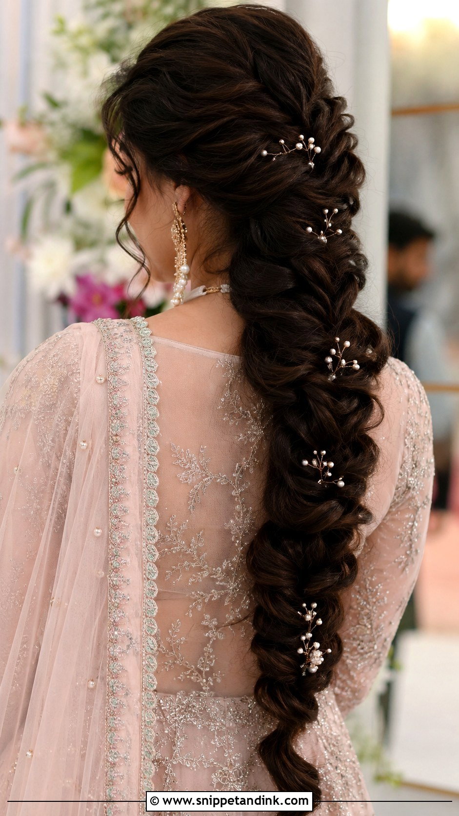 Sister Wedding Long Braid - Snippet and Ink - 20 Hairstyle for Siders Wedding Ideas