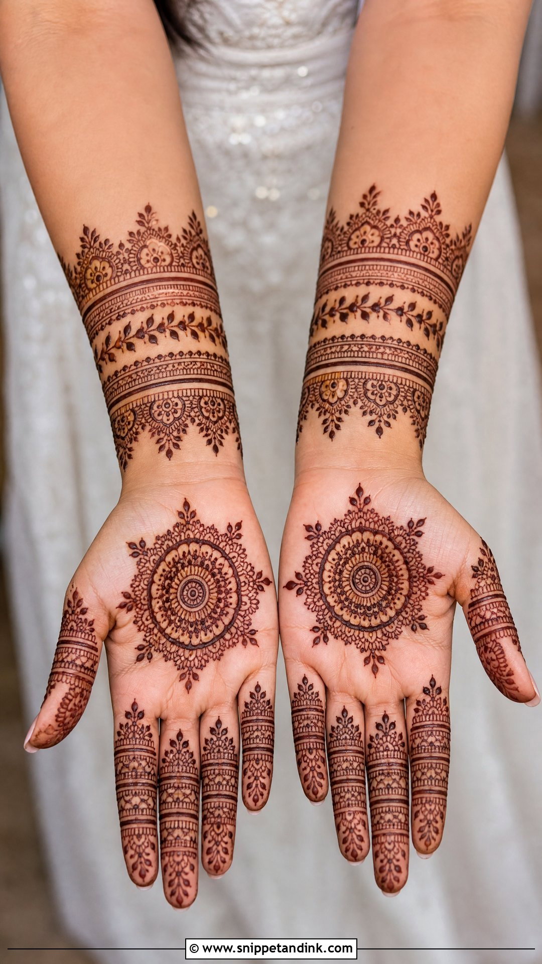 Sister Wedding Mandala Mehndi - Snippet and Ink - 20 Sister Marriage Mehndi Design Ideas