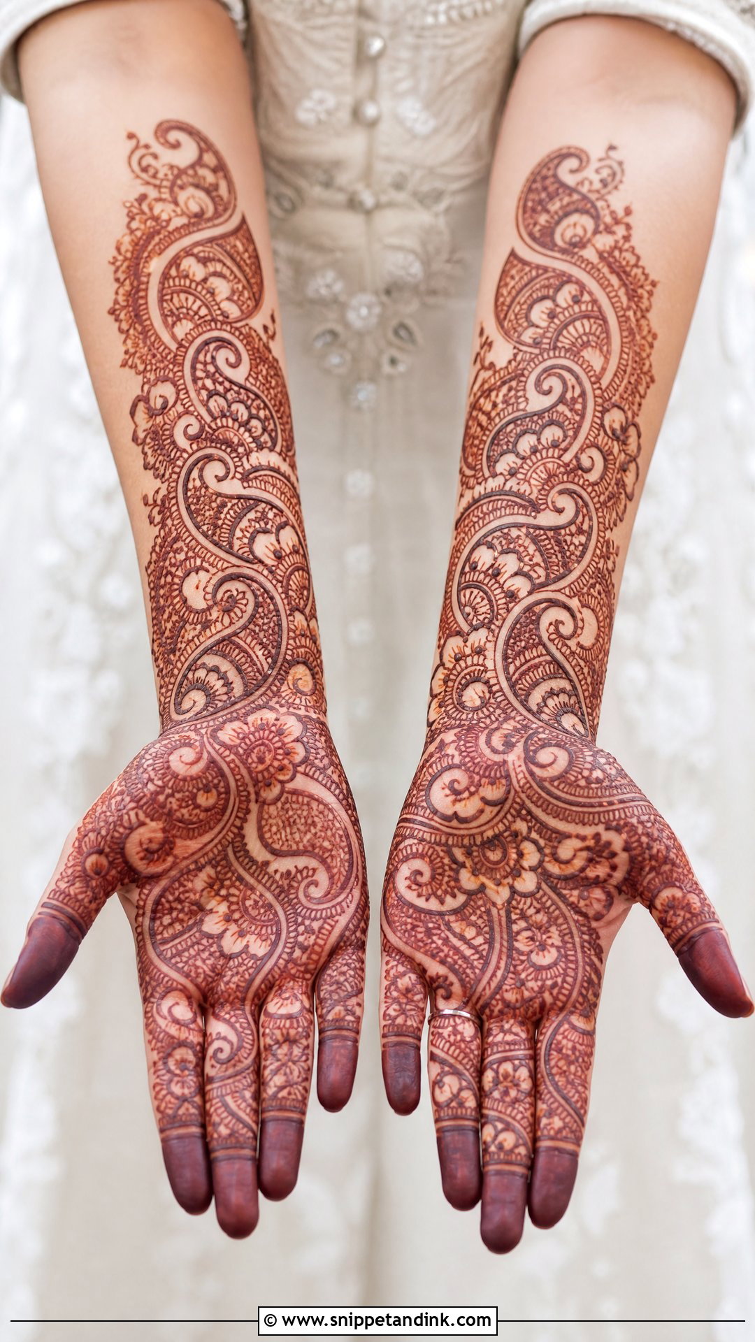Sister Wedding Paisley Mehndi - Snippet and Ink - 20 Sister Marriage Mehndi Design Ideas