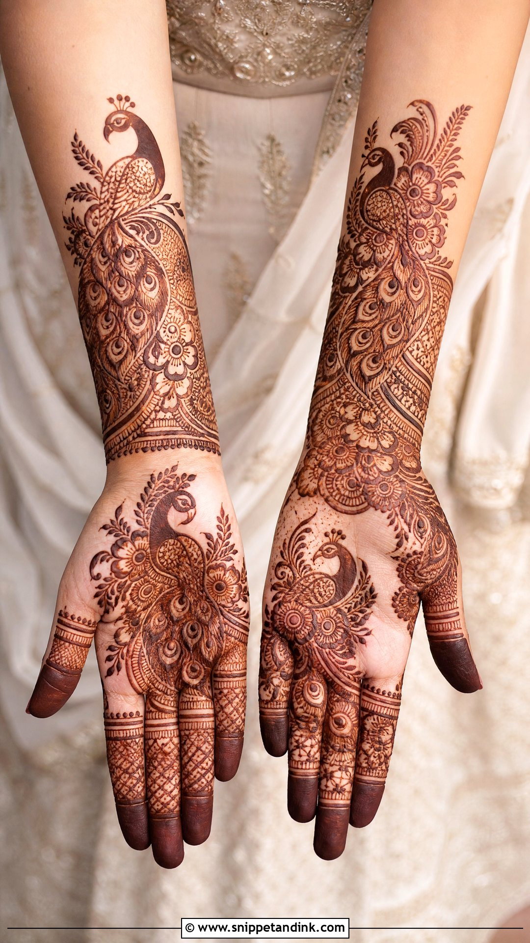 Sister Wedding Peacock Mehndi - Snippet and Ink - 20 Sister Marriage Mehndi Design Ideas