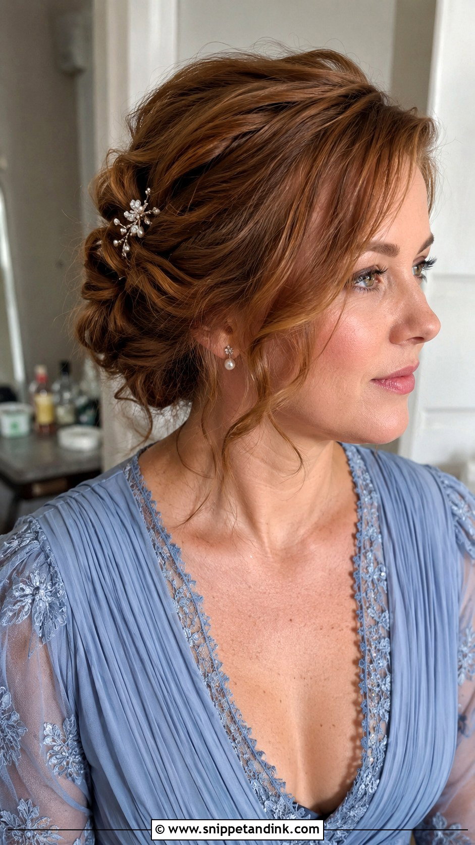 Sister Wedding Textured Chignon - Snippet and Ink - 20 Hairstyle for Siders Wedding Ideas