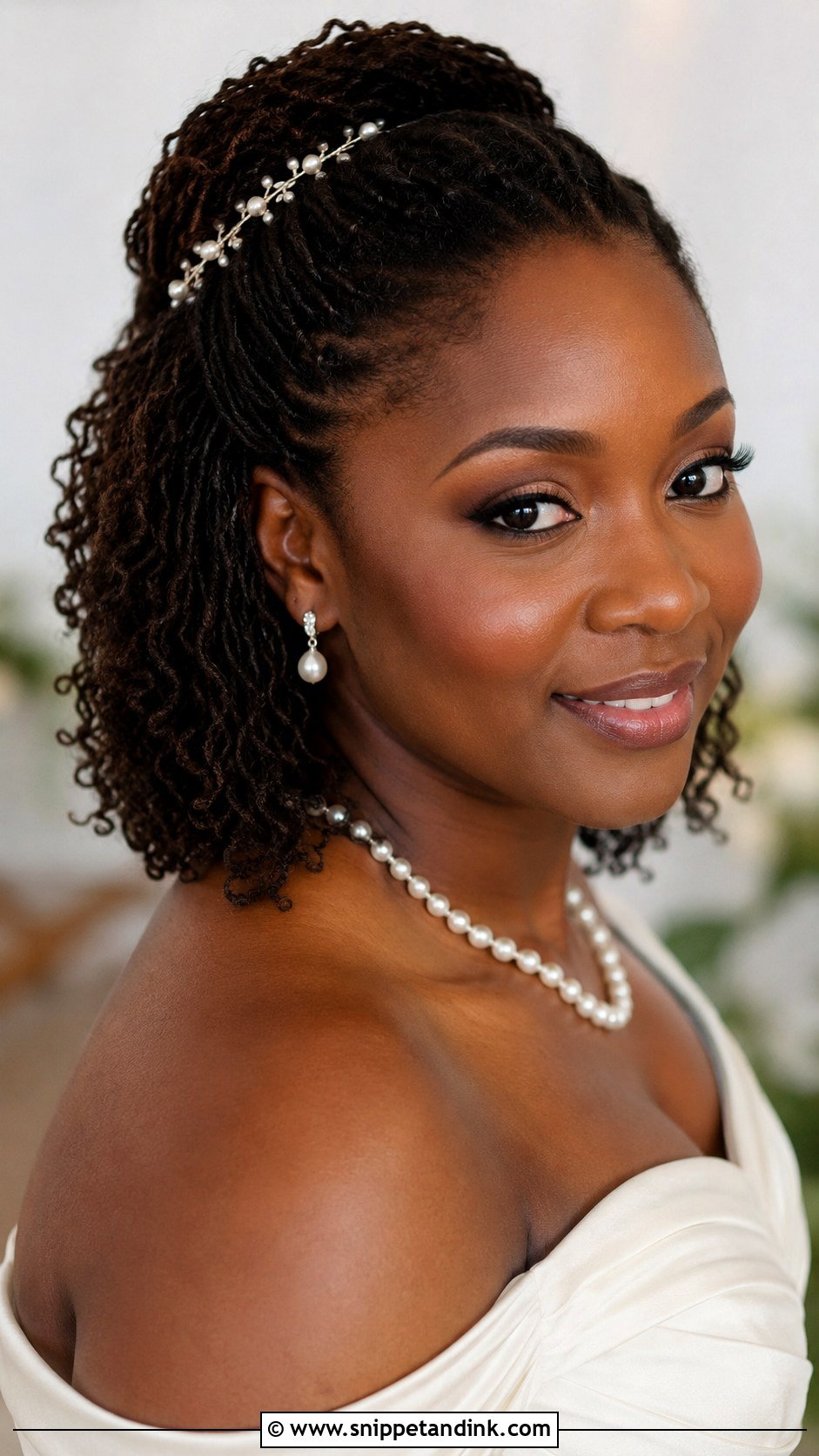Sisterlocks Wedding Hairstyle - Snippet and Ink - 15 Wedding Hairstyles Black Women Locs