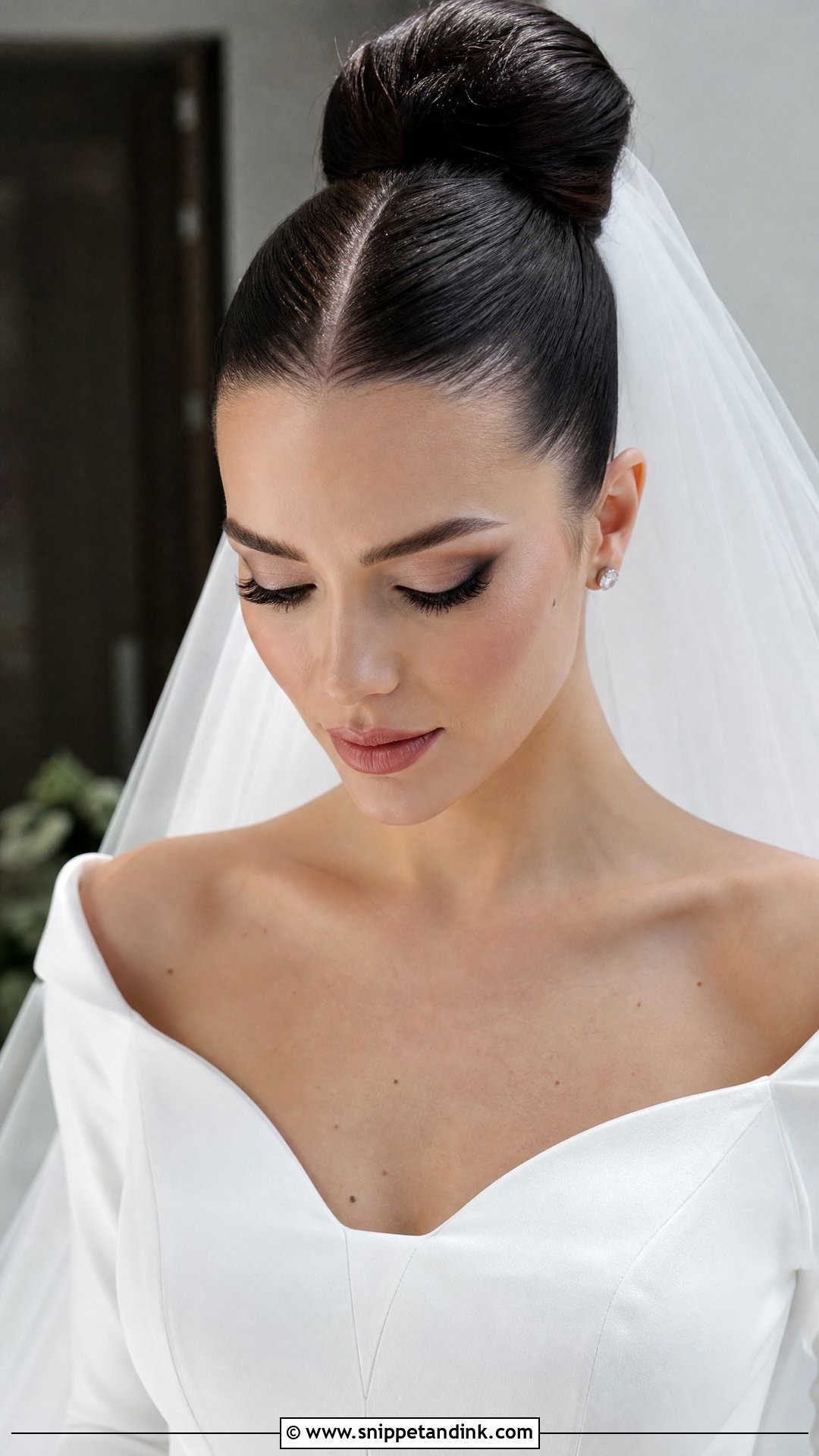 Sleek Ballerina Bun - Snippet and Ink - 20 Bridal Hair Style Ideas