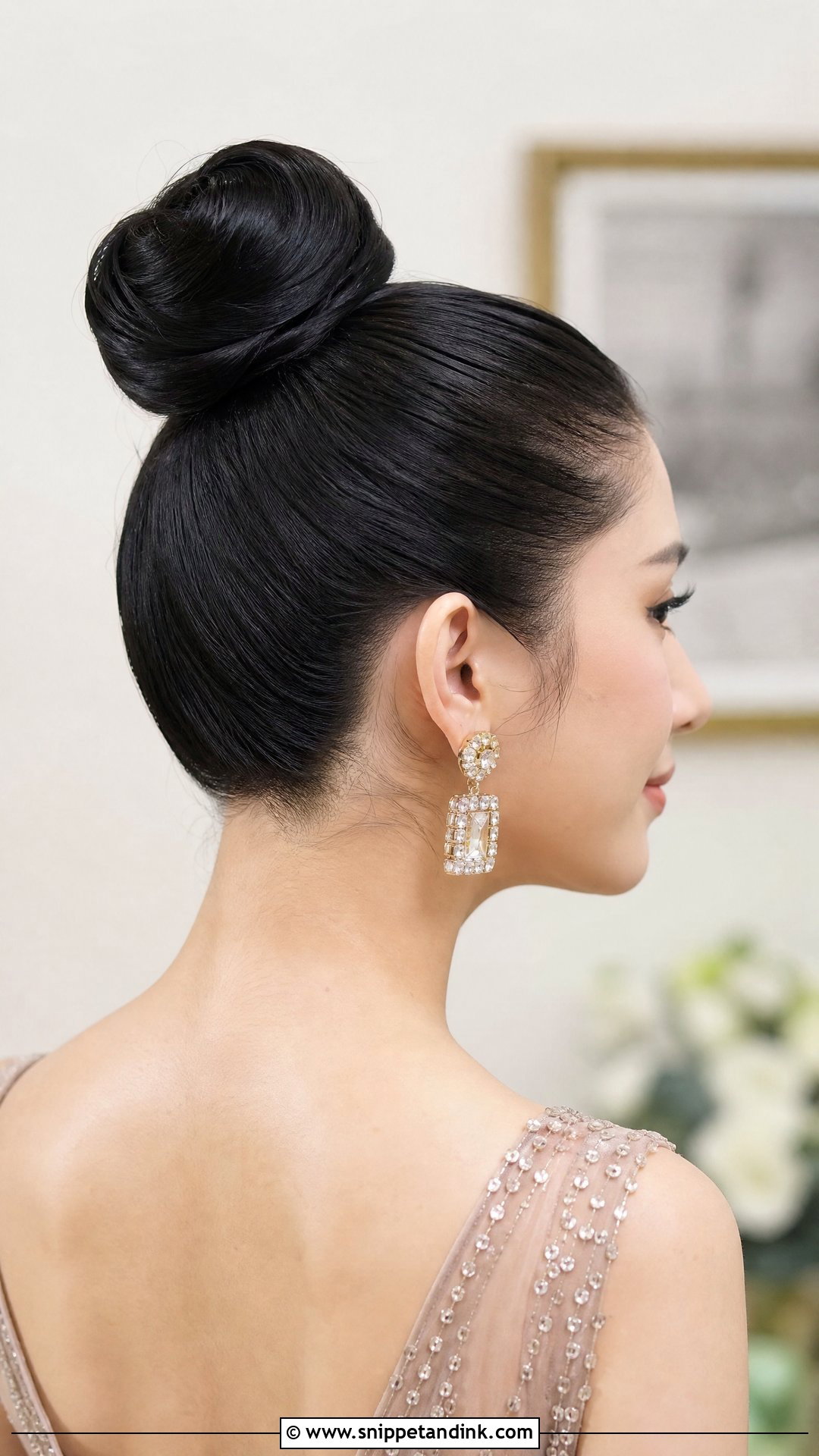Sleek Ballerina Bun - Snippet and Ink - 20 Hairstyles for Join Wedding