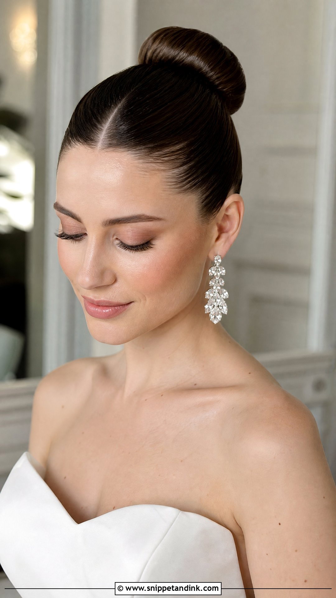 Sleek Ballerina Bun - Snippet and Ink - 20 Wedding Hair Design Ideas
