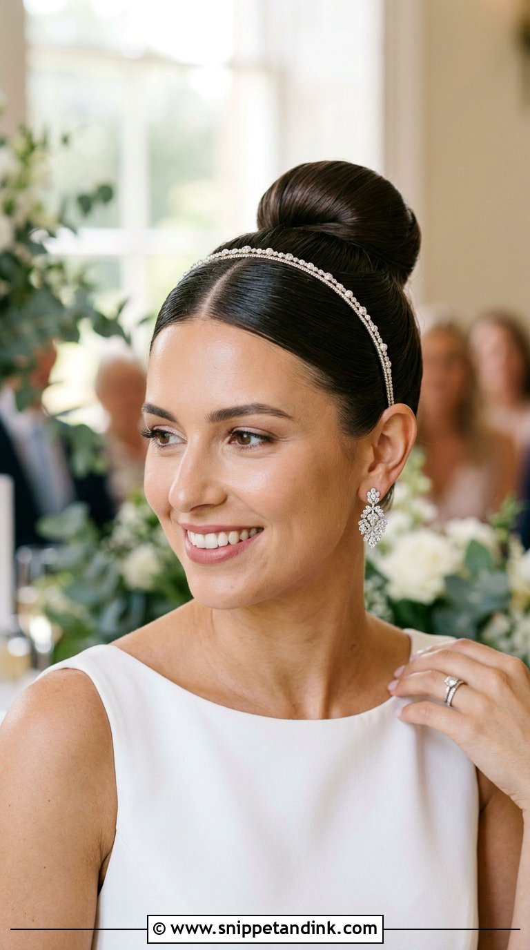 Sleek Ballerina Bun - Snippet and Ink - 20 Bride Hair Up Ideas