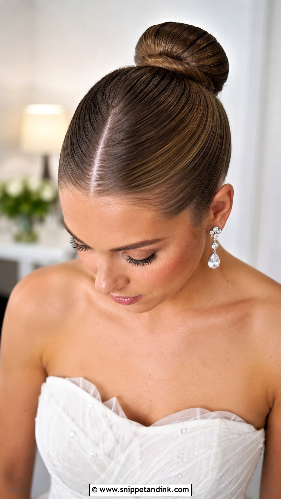 Sleek Ballerina Bun - Snippet and Ink - 25 Bridal Hair Up Ideas