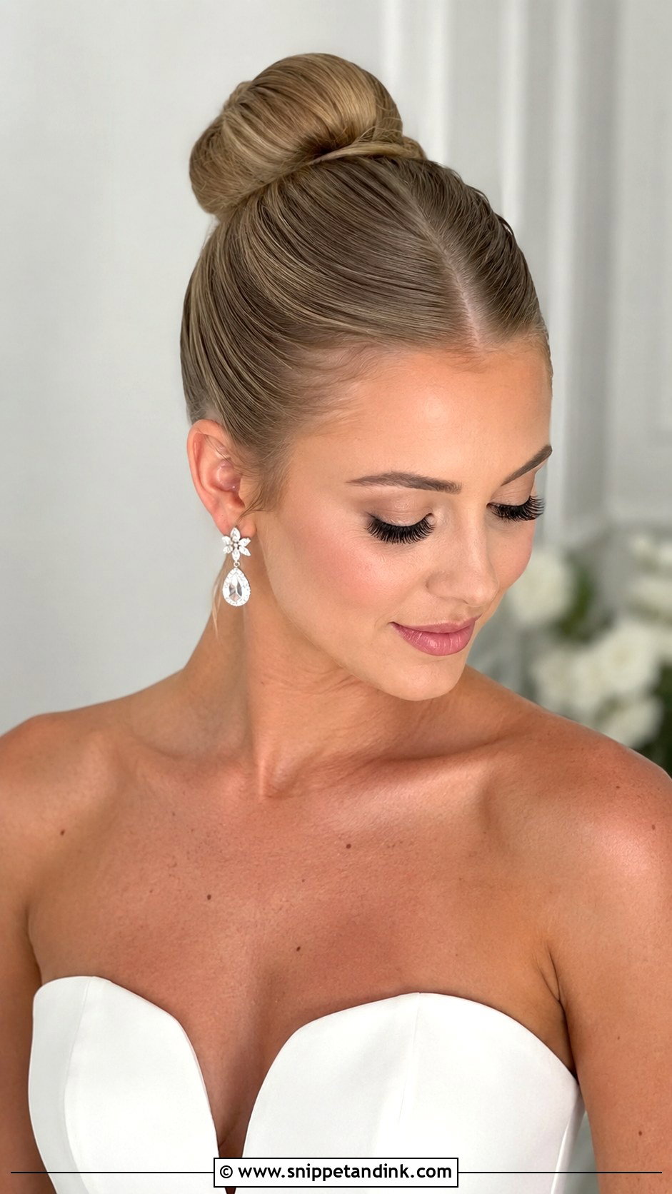 Sleek Ballerina Bun - Snippet and Ink - 25 Elegant Bridal Hairstyles