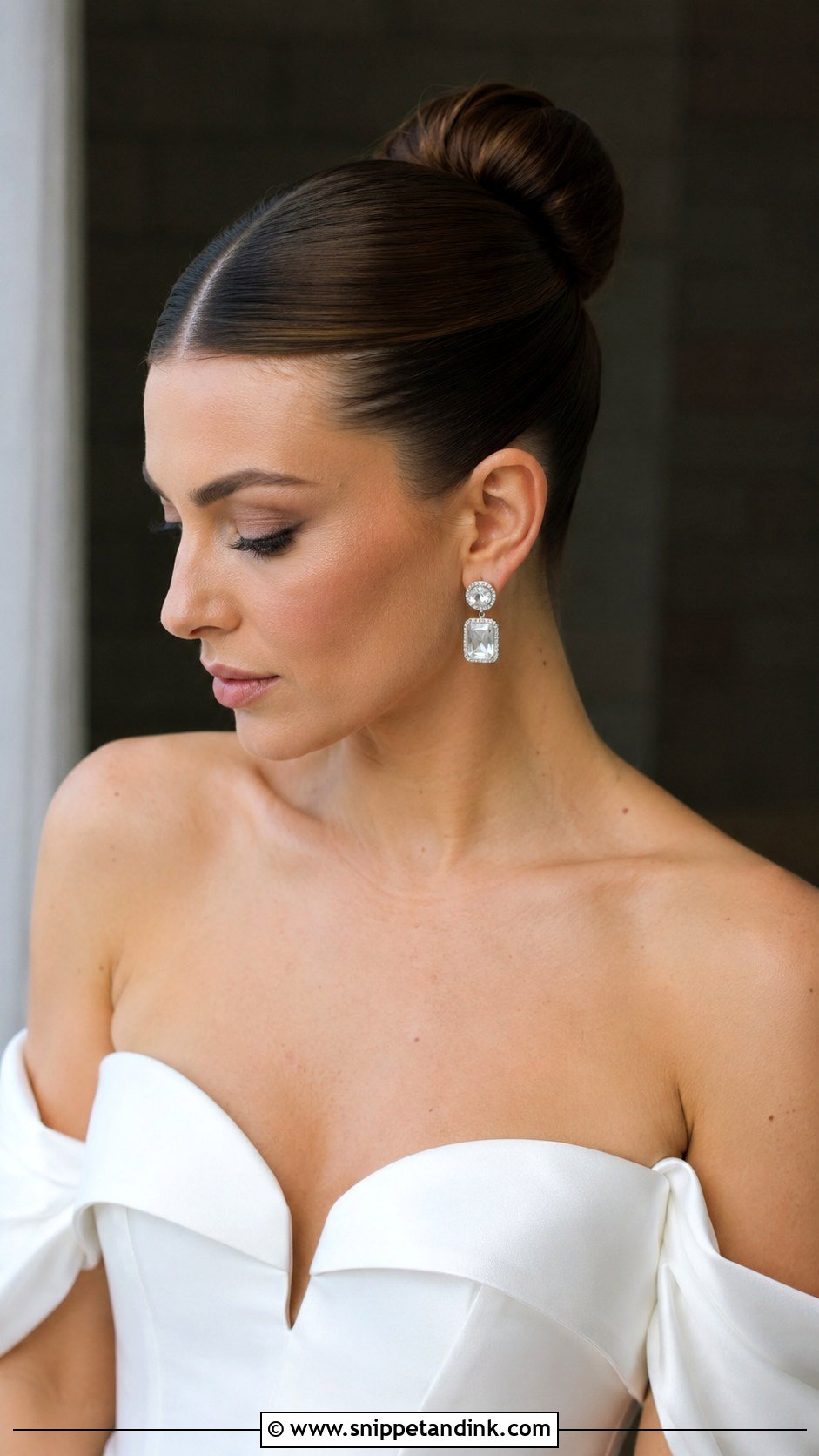 Sleek Ballerina Bun - Snippet and Ink - 25 Glam Wedding Hair Ideas