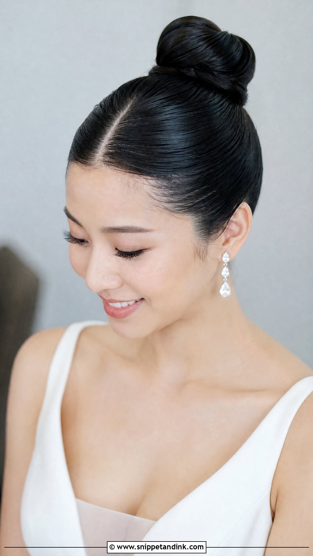 Sleek Ballerina Bun - Snippet and Ink - 20 Easy Bridal Updo Ideas