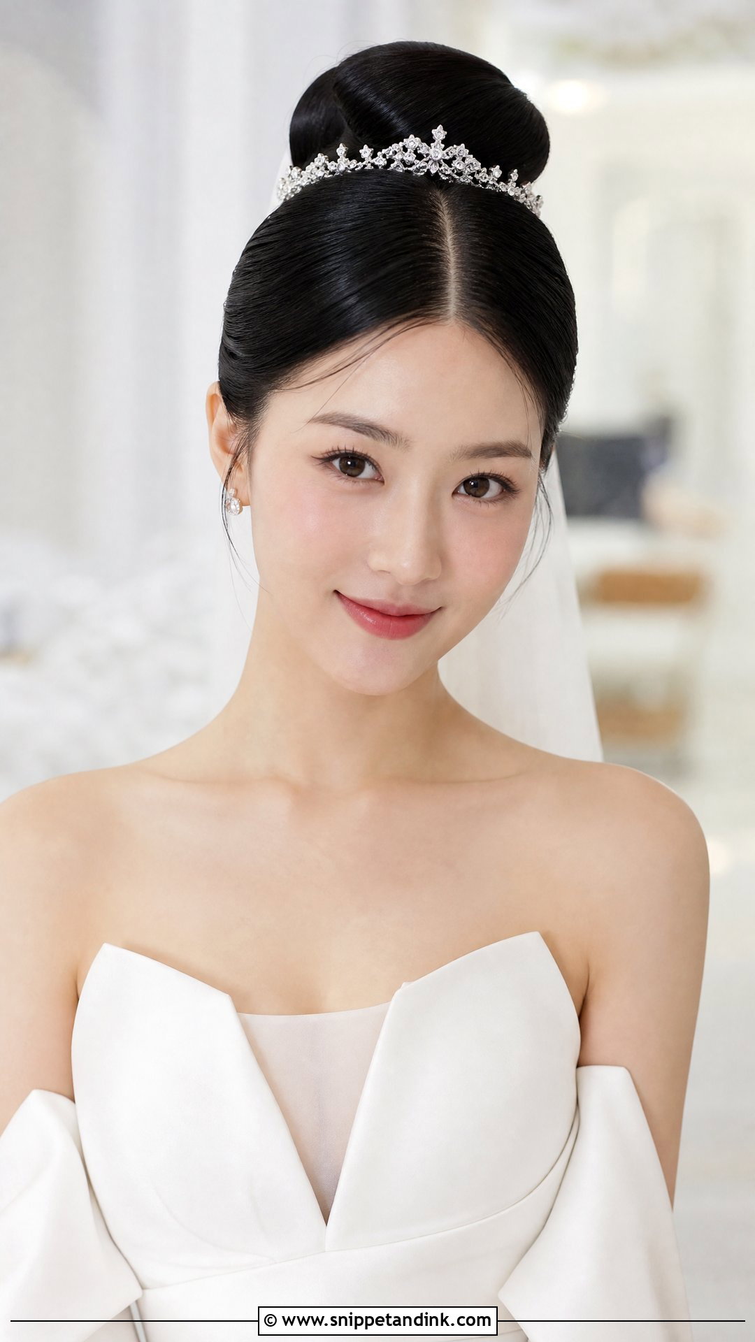 Sleek Ballerina Bun - Snippet and Ink - 30 Glam Bridal Hair Ideas