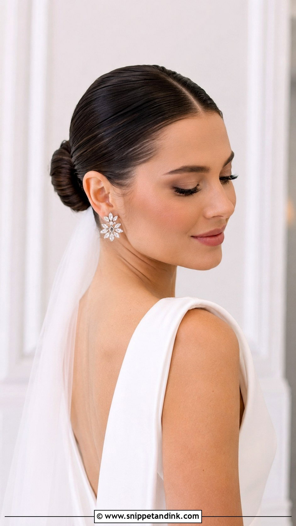 Sleek Ballerina Bun - Snippet and Ink - 30 Wedding Hair Do Ideas