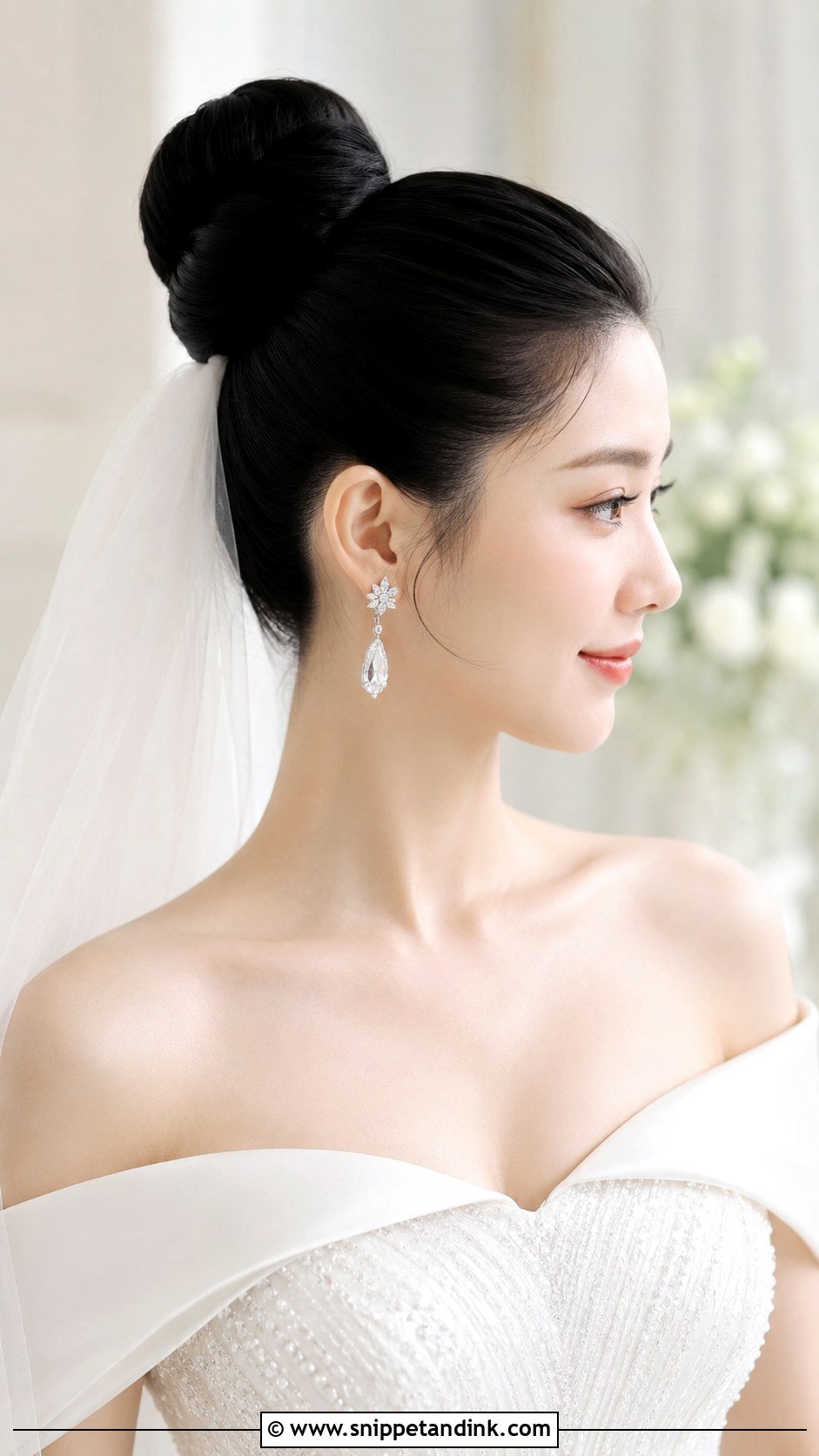 Sleek Ballerina Bun - Snippet and Ink - 35 Bridal Updo Ideas