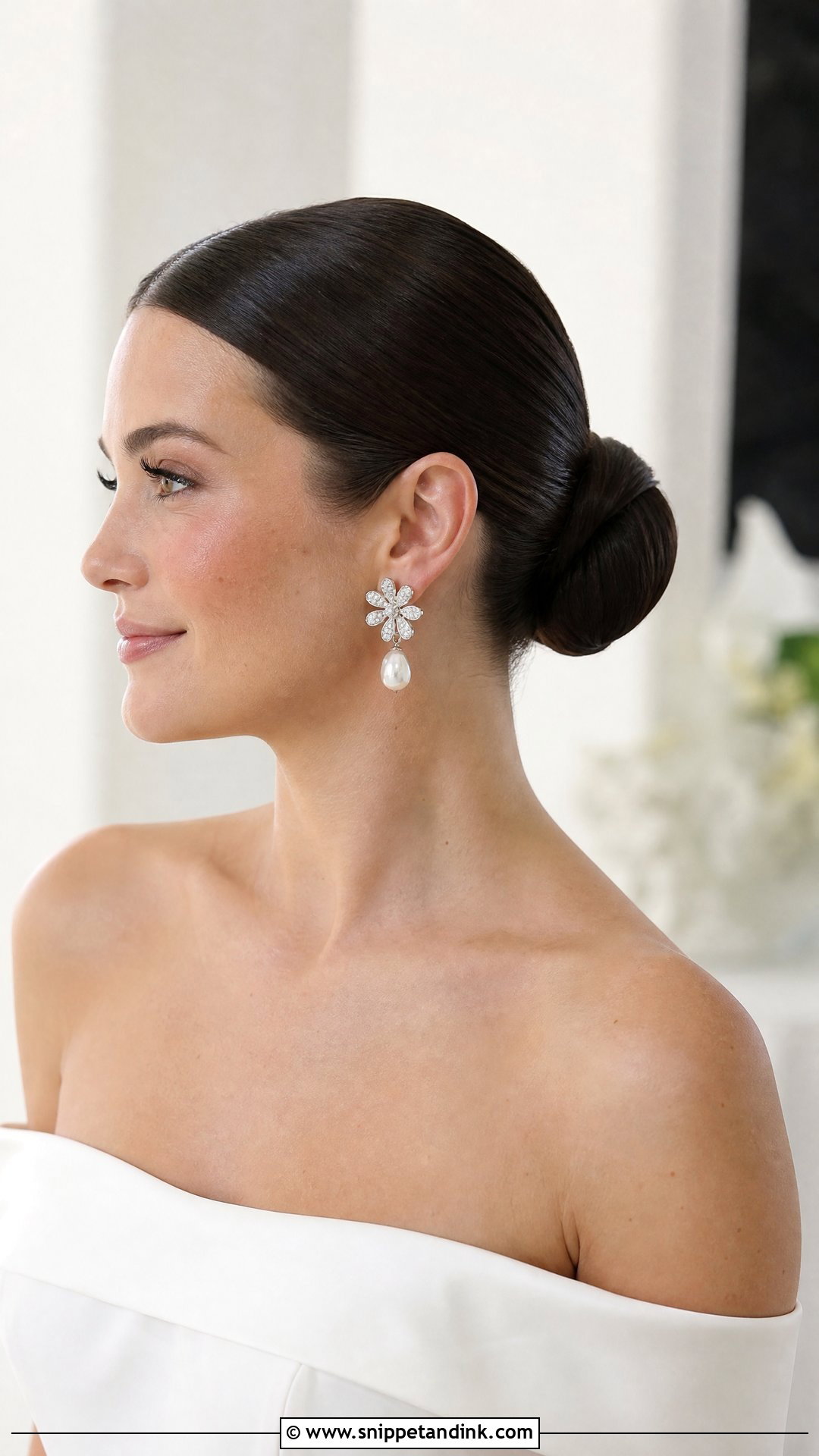 Sleek Ballerina Bun - Snippet and Ink - 20 Elegant Bride Hairstyles