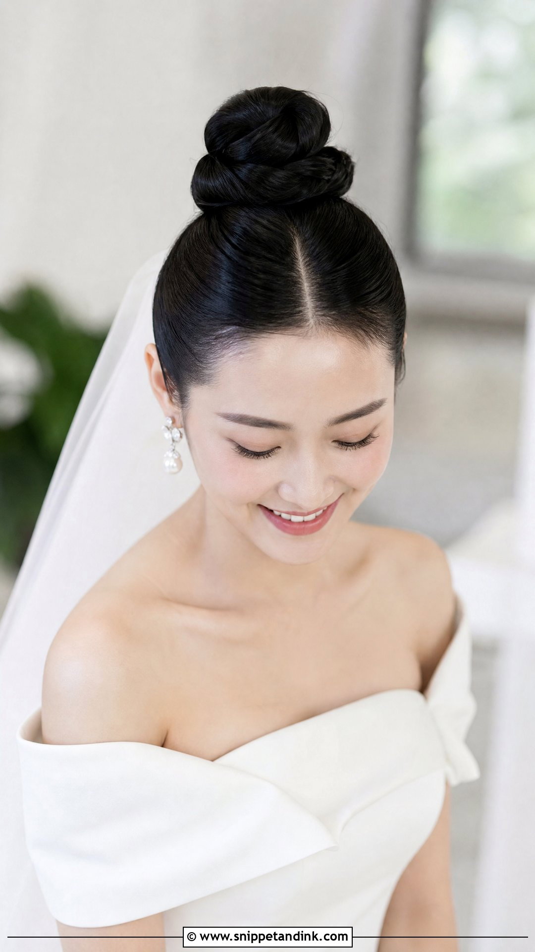Sleek Ballerina Bun - Snippet and Ink - 20 Elegant Wedding Updos for Long Hair