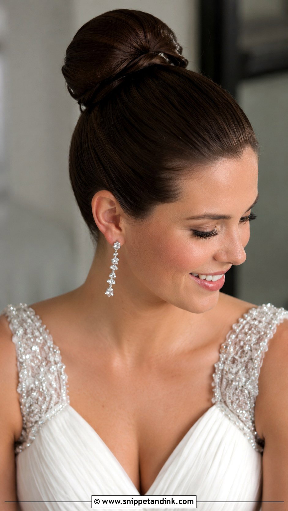 Sleek Ballerina Bun for Brides - Snippet and Ink - 20 Hair Up Styles Wedding