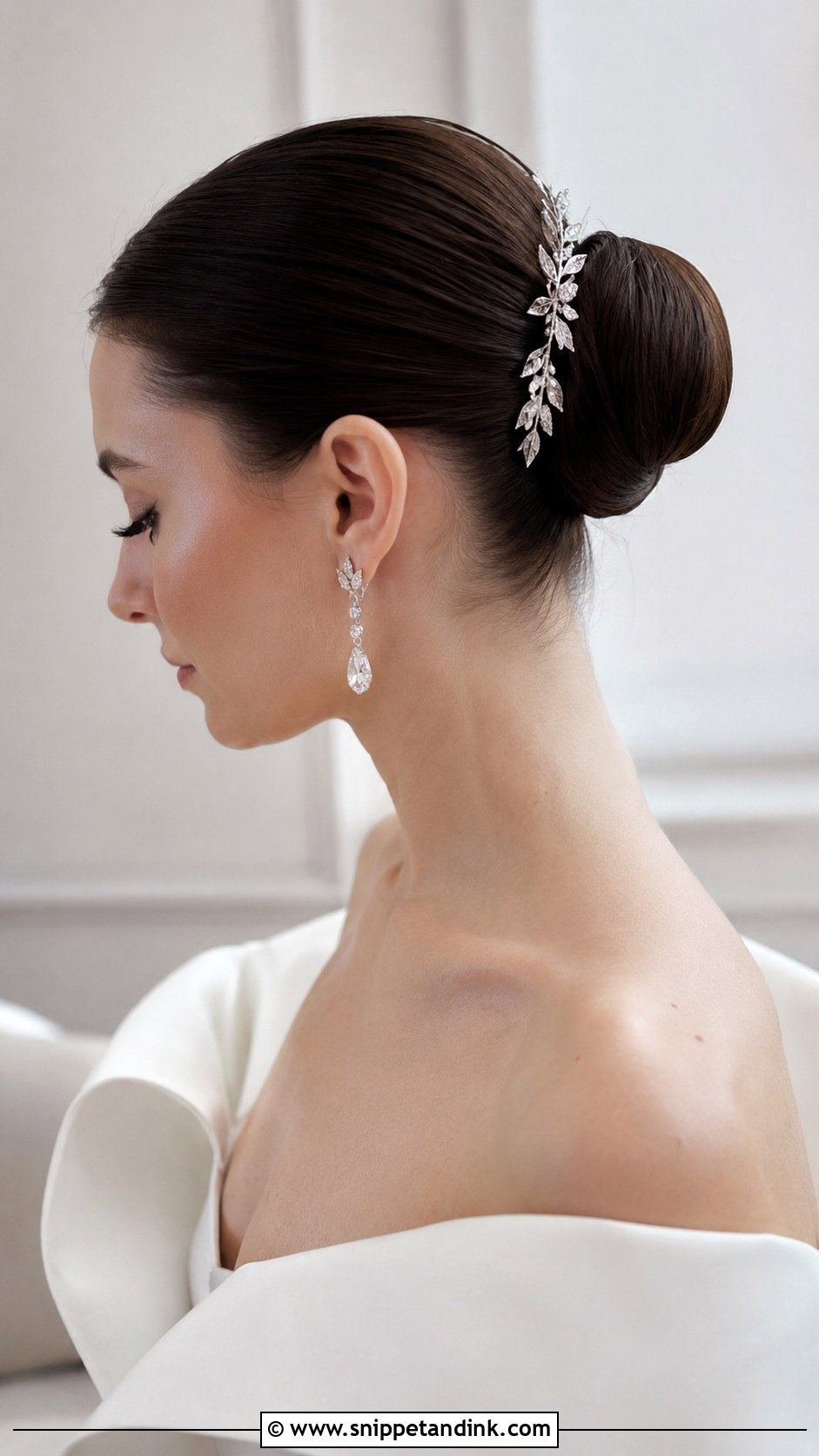 Sleek Ballerina Bun for Brides - Snippet and Ink - 25 Wedding Bun Hairstyle Ideas