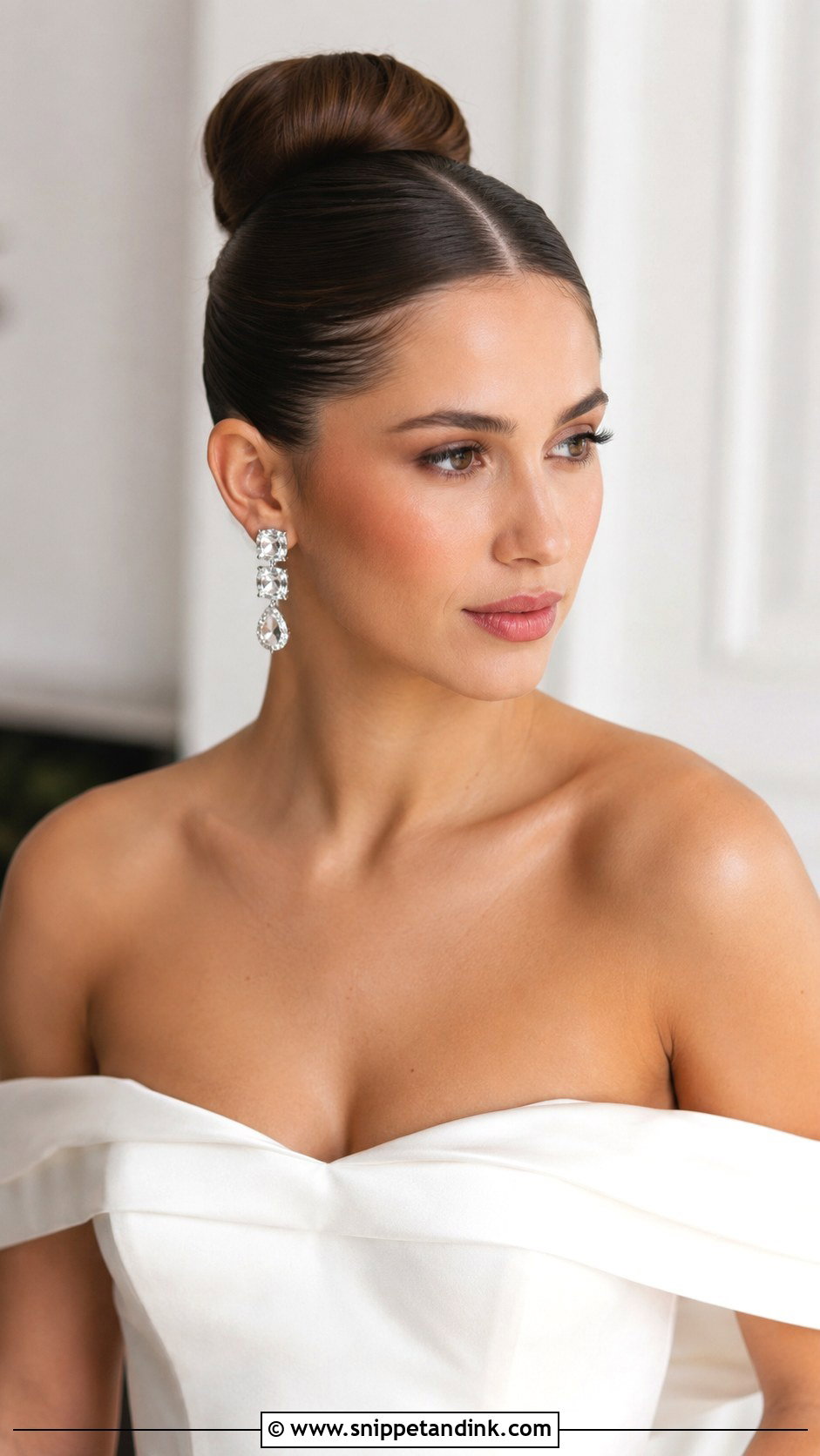 Sleek Ballerina Bun for Brides - Snippet and Ink - 20 Hair Styling for Wedding Ideas