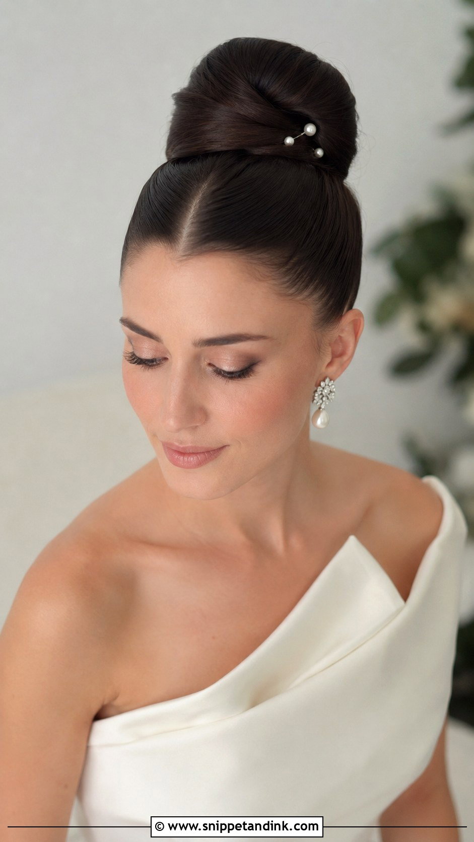 Sleek Ballerina Bun for Wedding - Snippet and Ink - 20 Simple Hair for Wedding Ideas