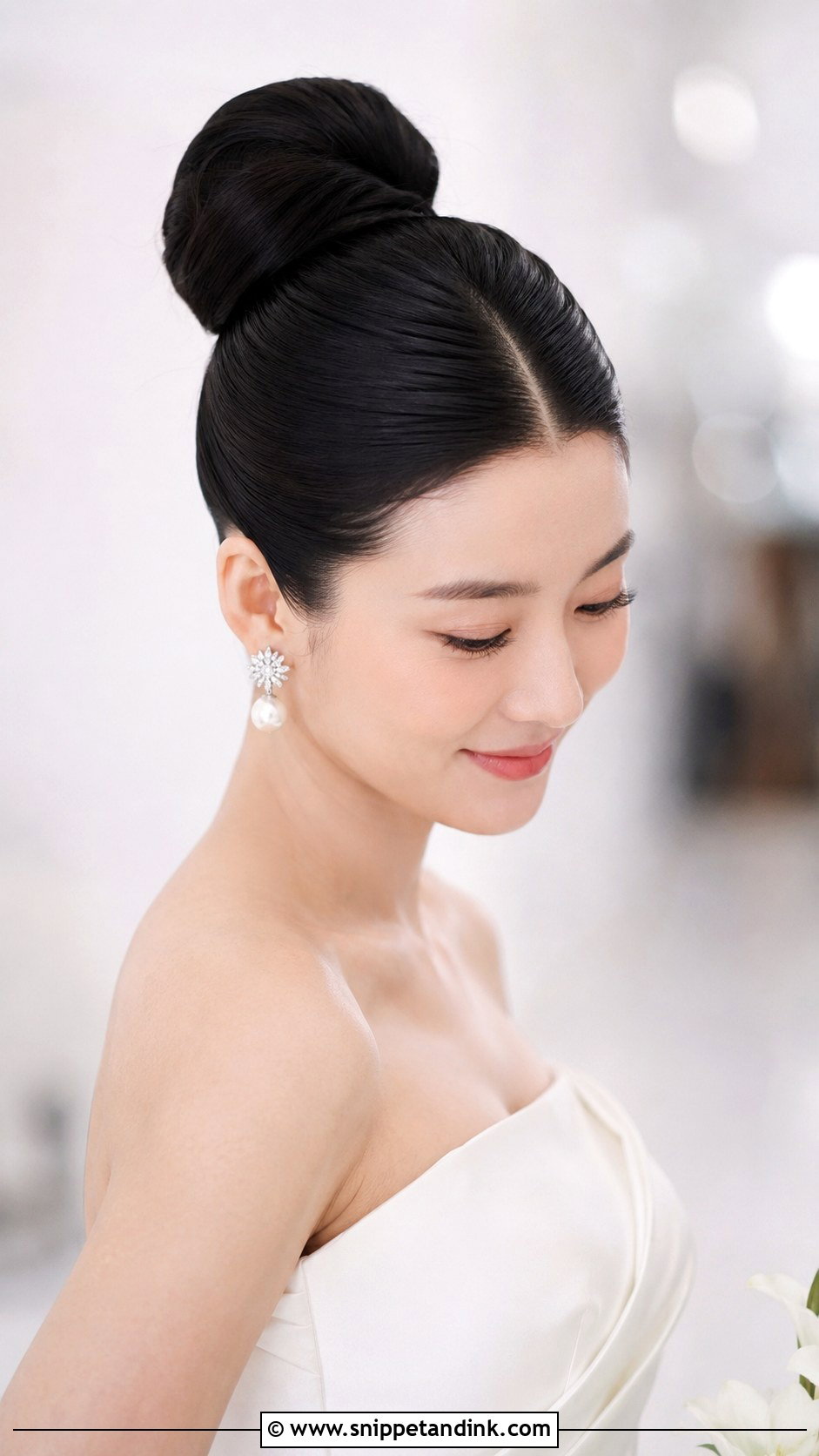 Sleek Ballerina Bun for Wedding - Snippet and Ink - 30 Updo Hairstyles for Wedding