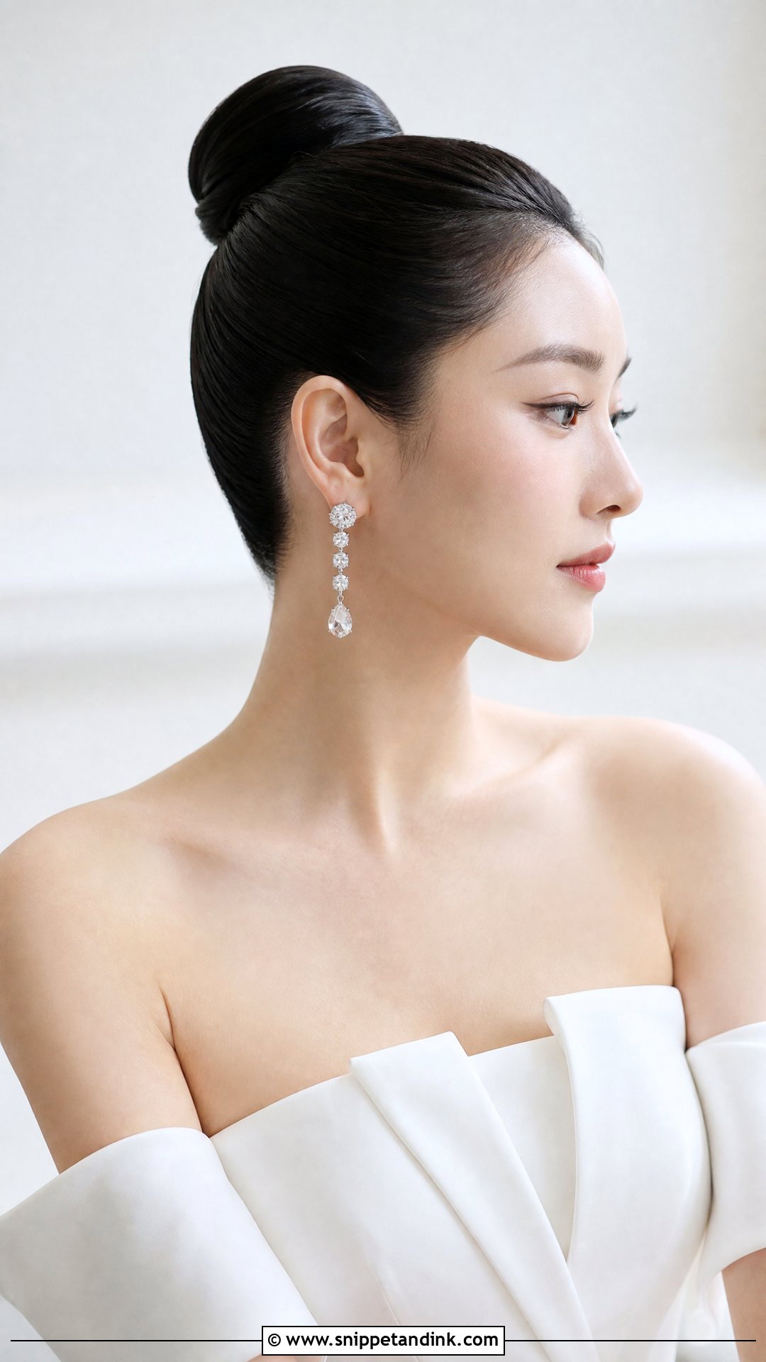 Sleek Ballerina Bun for Weddings - Snippet and Ink - 20 Wedding Hair Updos