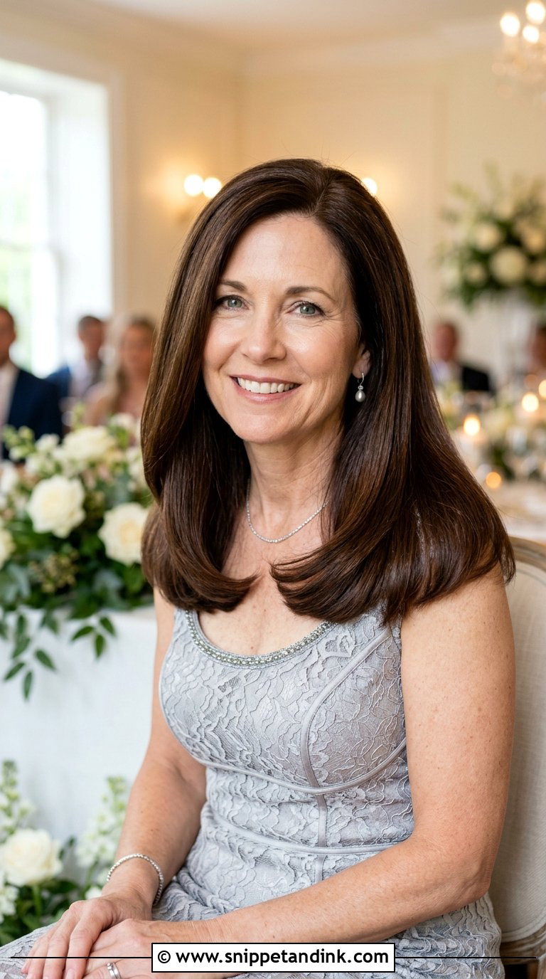 Sleek Blowout for Medium Hair - Snippet and Ink - 20 Bride Mom Hairstyle Ideas