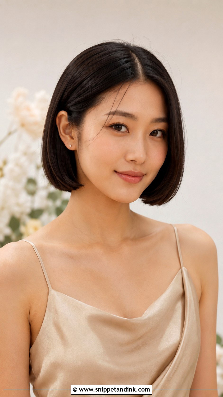 Sleek Bob Bridesmaid Hairstyle - Snippet and Ink - 20 Bridesmaids Hairstyles for Short Hair