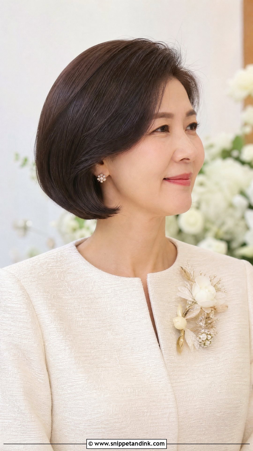Sleek Bob Mother Of The Bride Hairstyle - Snippet and Ink - 20 Mother of Bride Hairstyle Ideas