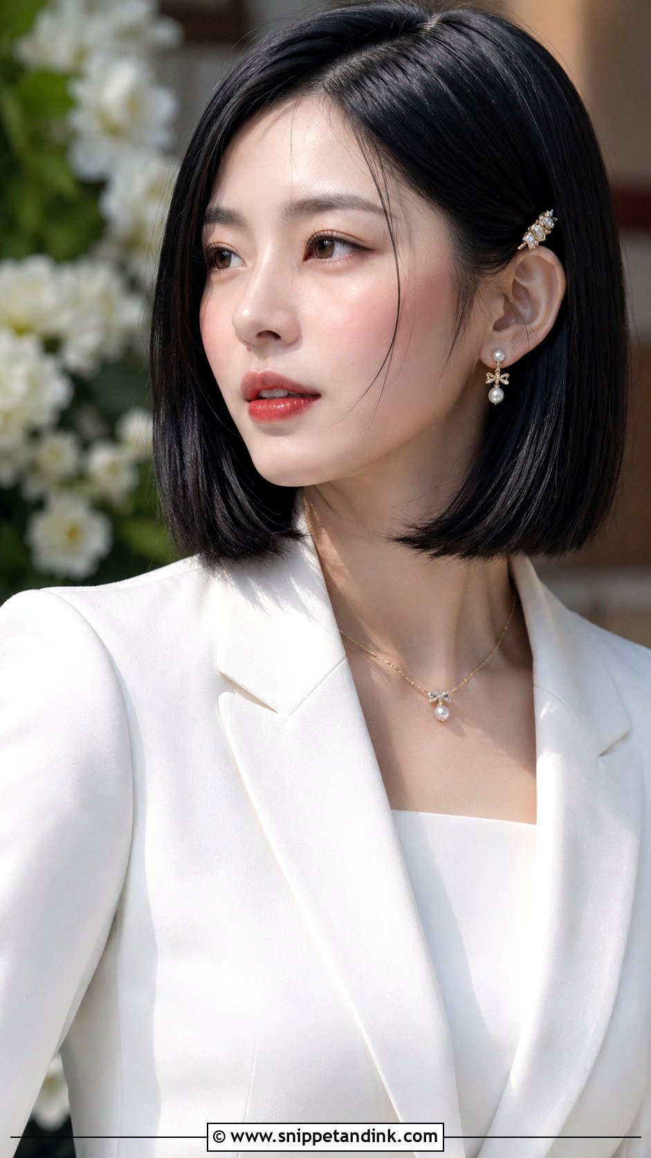 Sleek Bob Styling - Snippet and Ink - 25 Engagement Bride Hairstyle Ideas