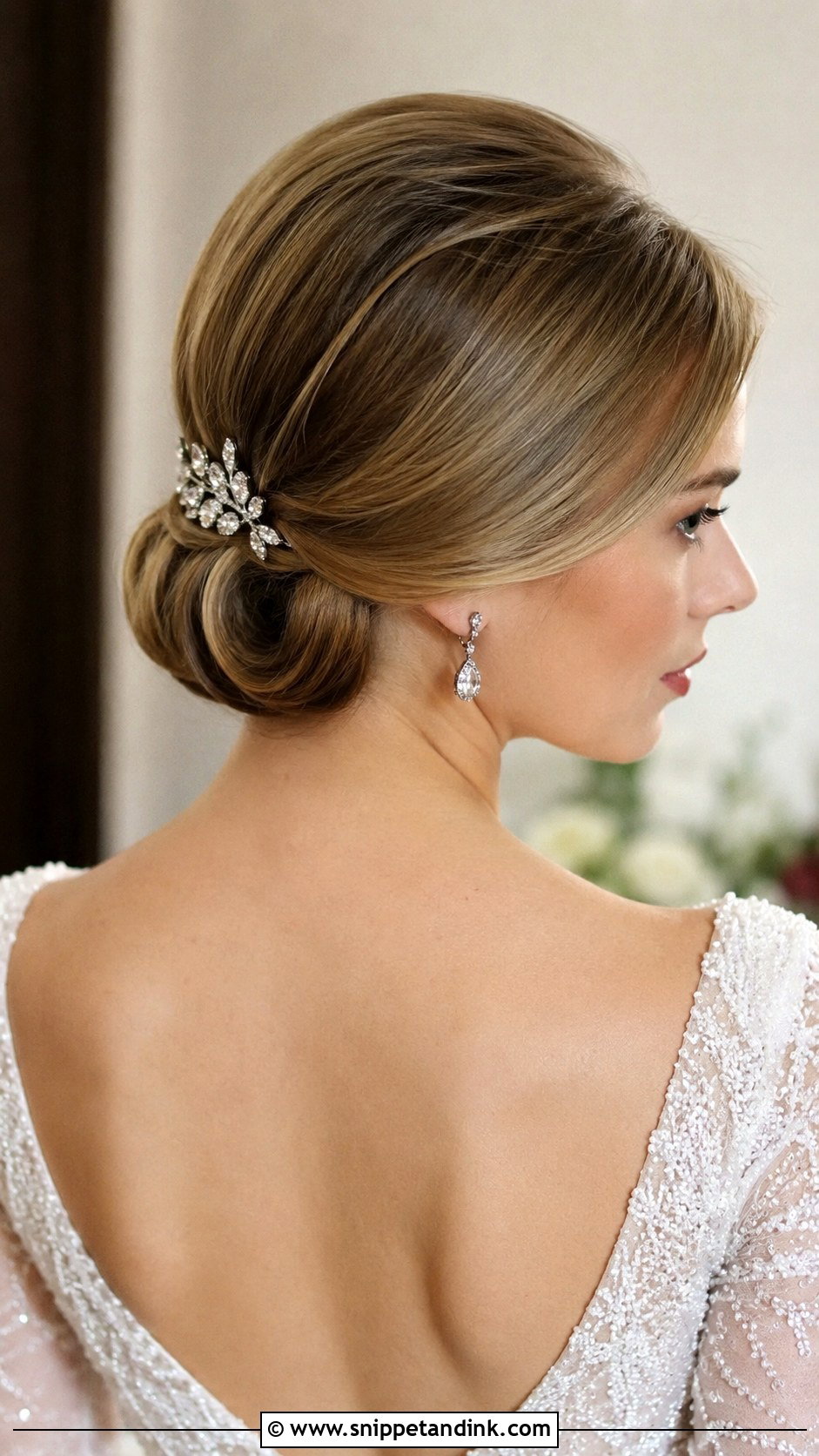 Sleek Bob Tucked Updo - Snippet and Ink - 20 Short Hair Updo for Wedding Ideas