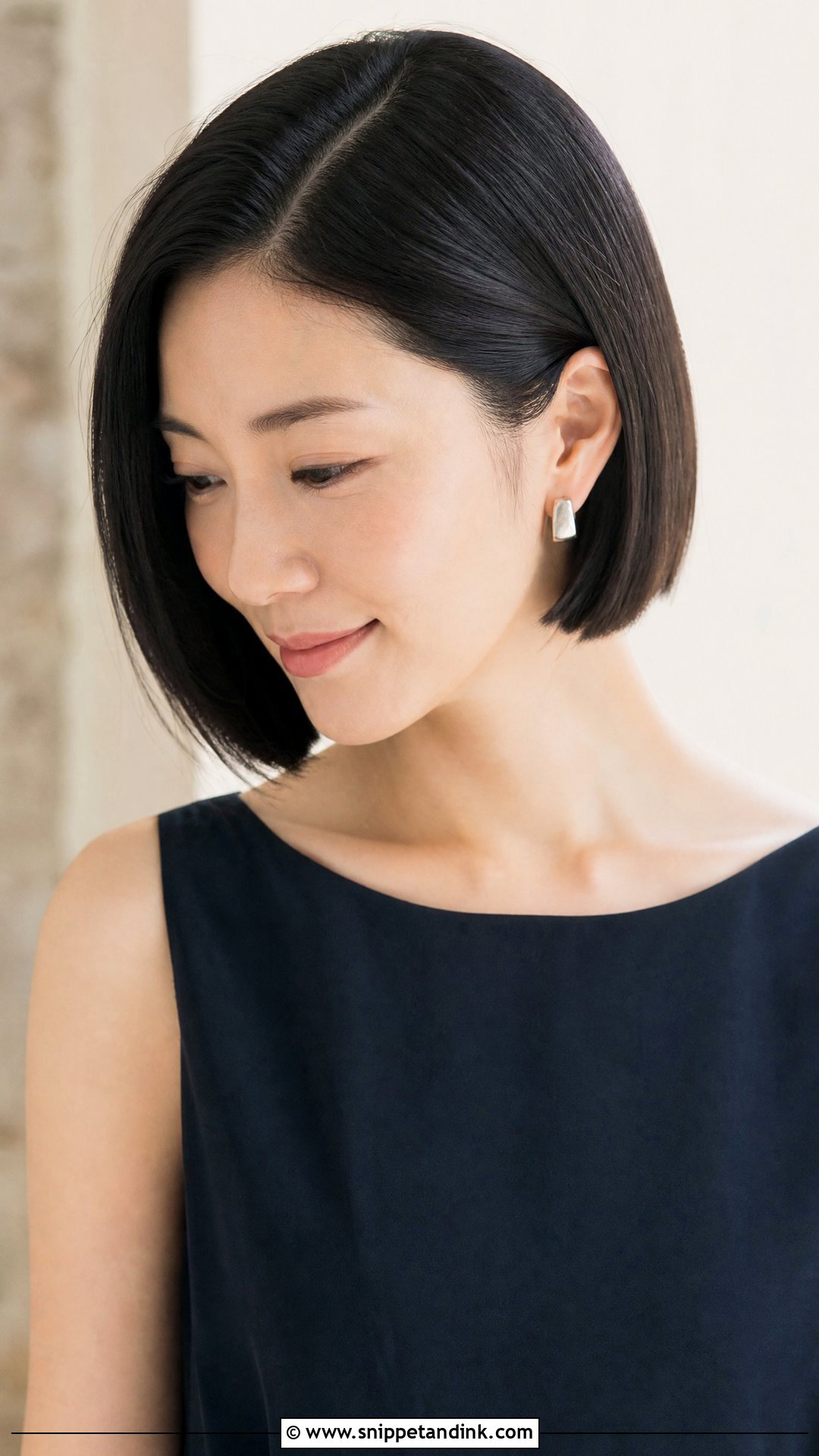 Sleek Bob With Side Part - Snippet and Ink - 20 Party Wedding Hair Styles