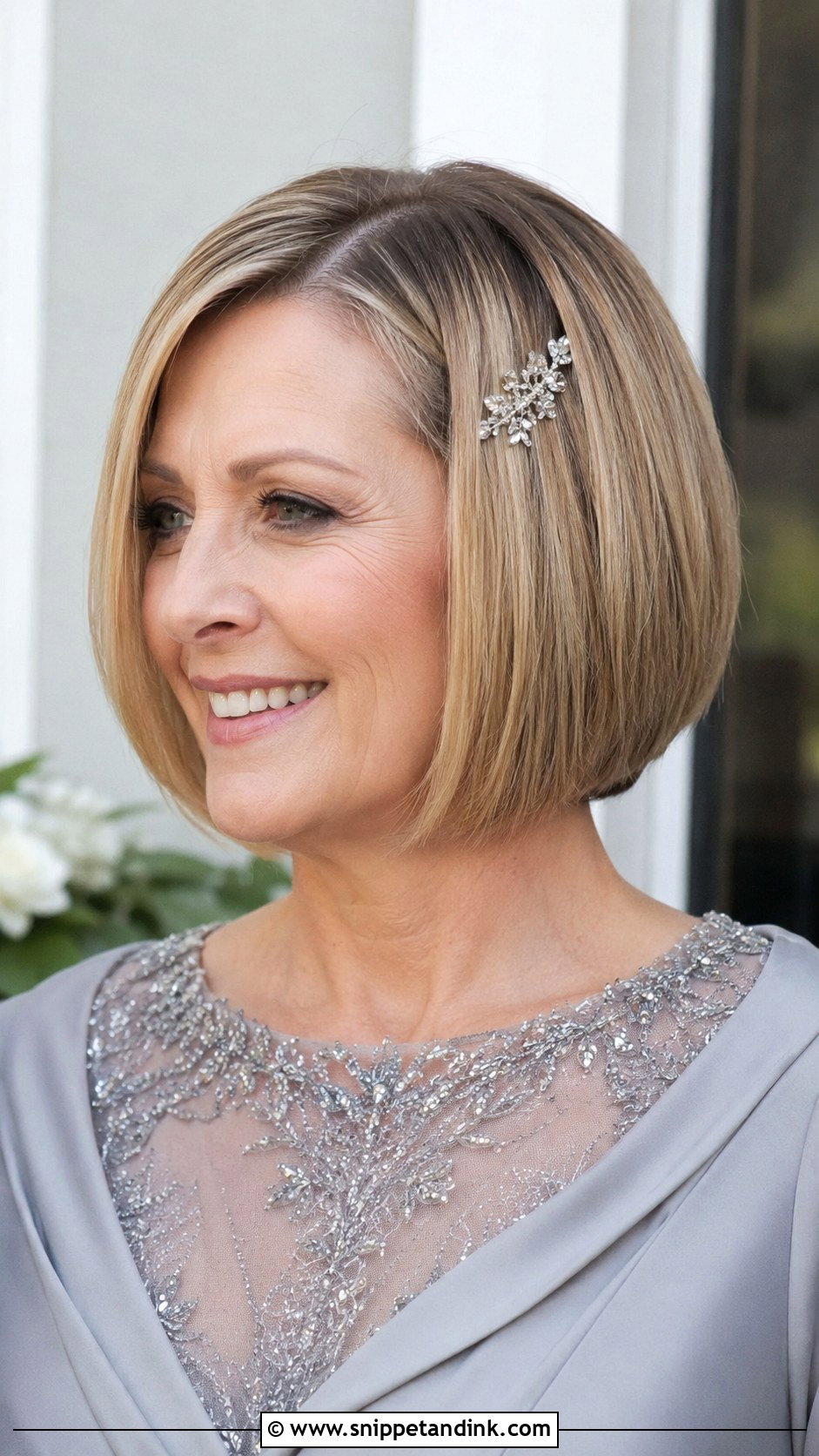 Sleek Bob for Mother of the Bride - Snippet and Ink - 25 Wedding Hair for Mother of the Bride Ideas