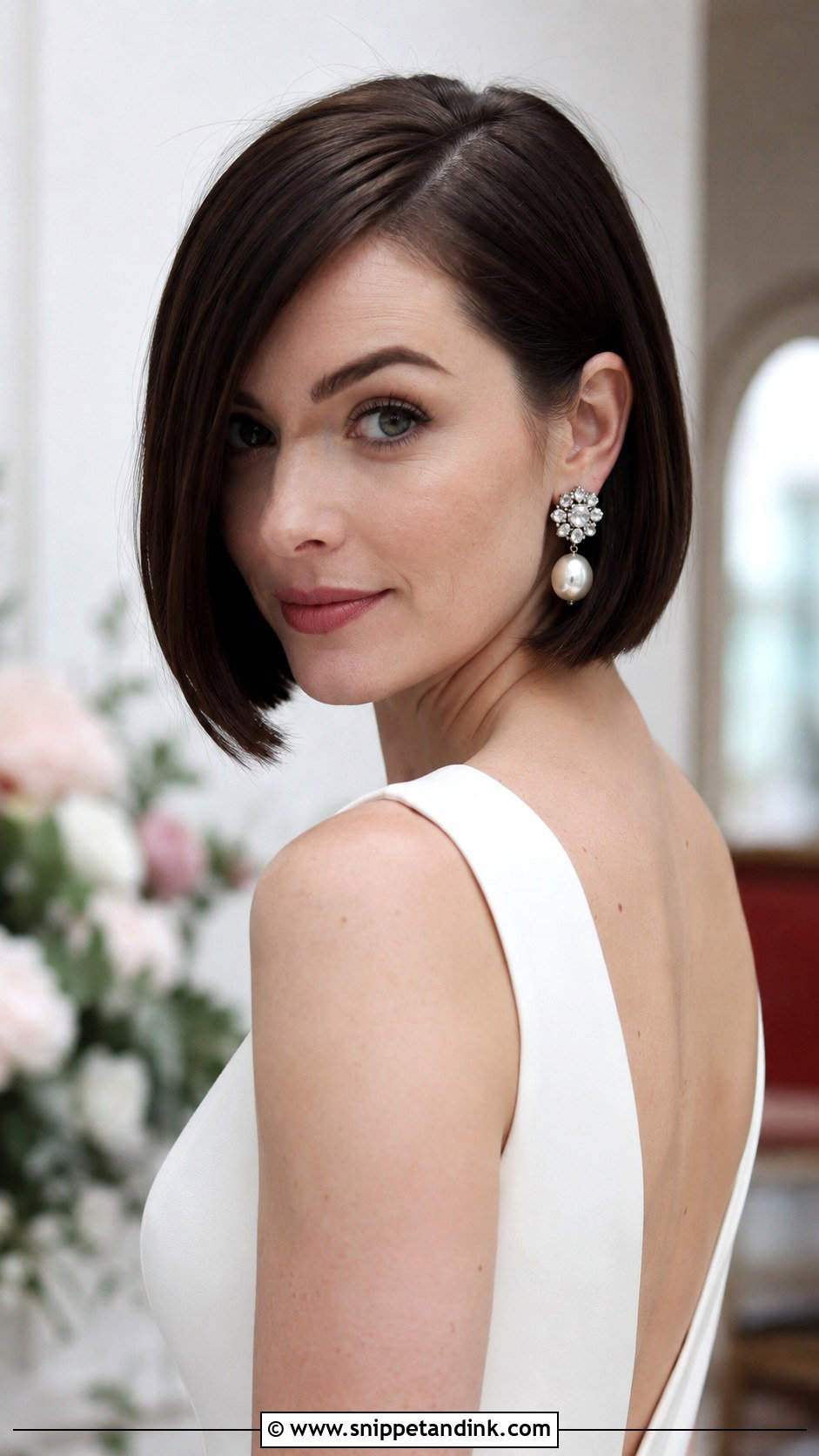 Sleek Bob for Wedding - Snippet and Ink - 20 Haircut for Wedding Ideas